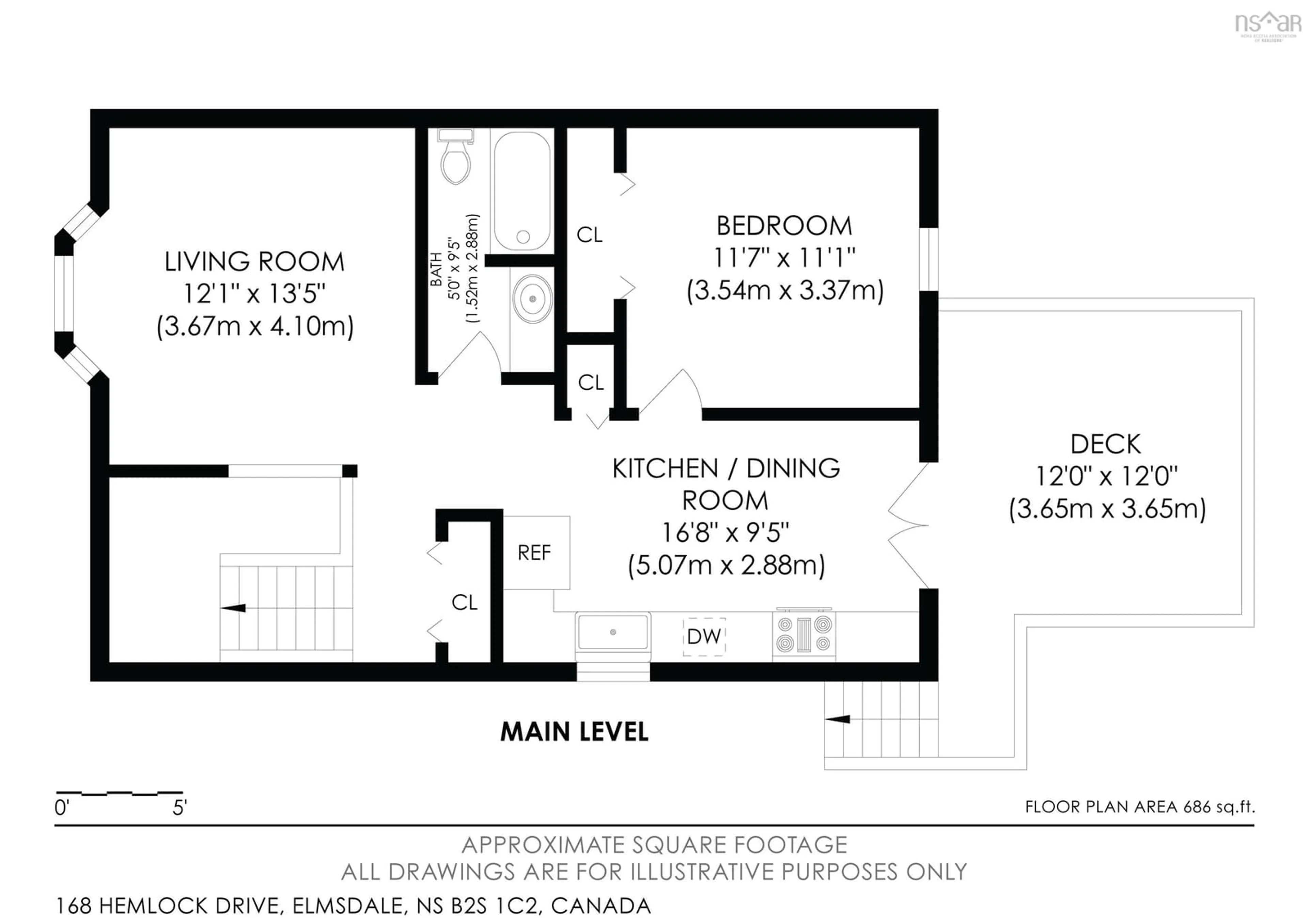 Floor plan for 168 Hemlock Dr, Elmsdale Nova Scotia B2S 1C2