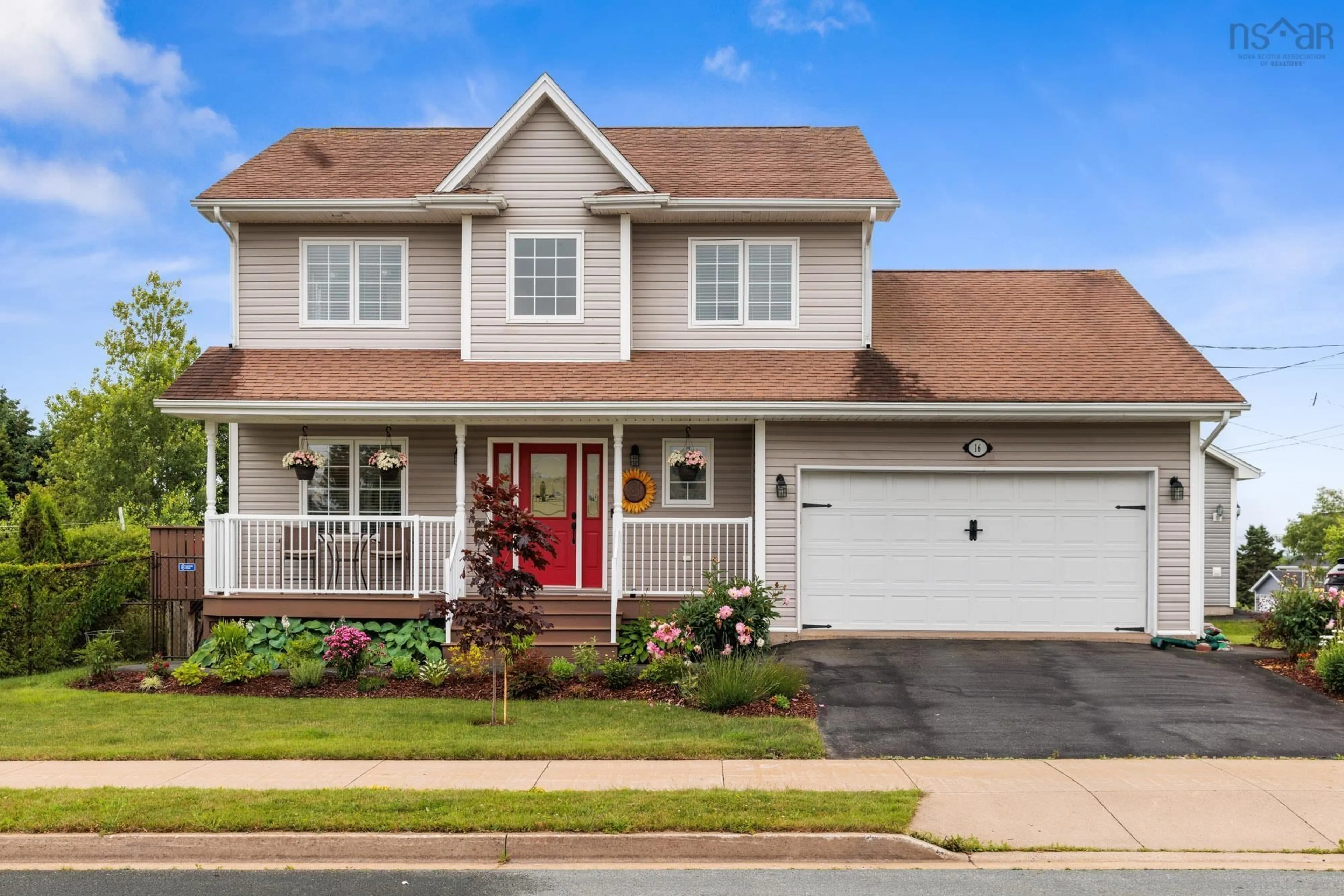 Home with vinyl exterior material, street for 16 Esh Lane, Eastern Passage Nova Scotia B3B 0E3