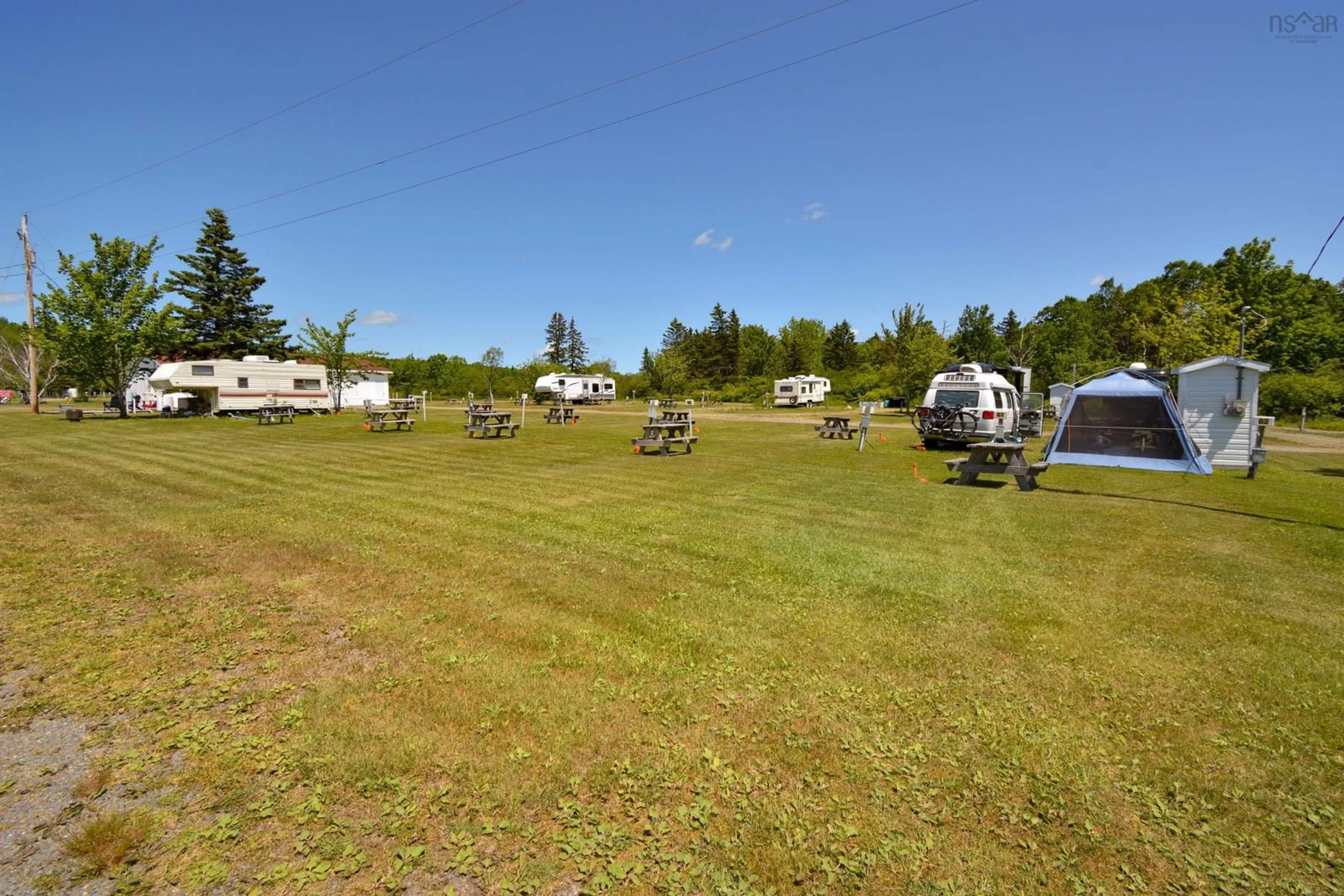 A pic from outside/outdoor area/front of a property/back of a property/a pic from drone, unknown for 8885 Highway 105, Baddeck Inlet Nova Scotia B0E 1B0