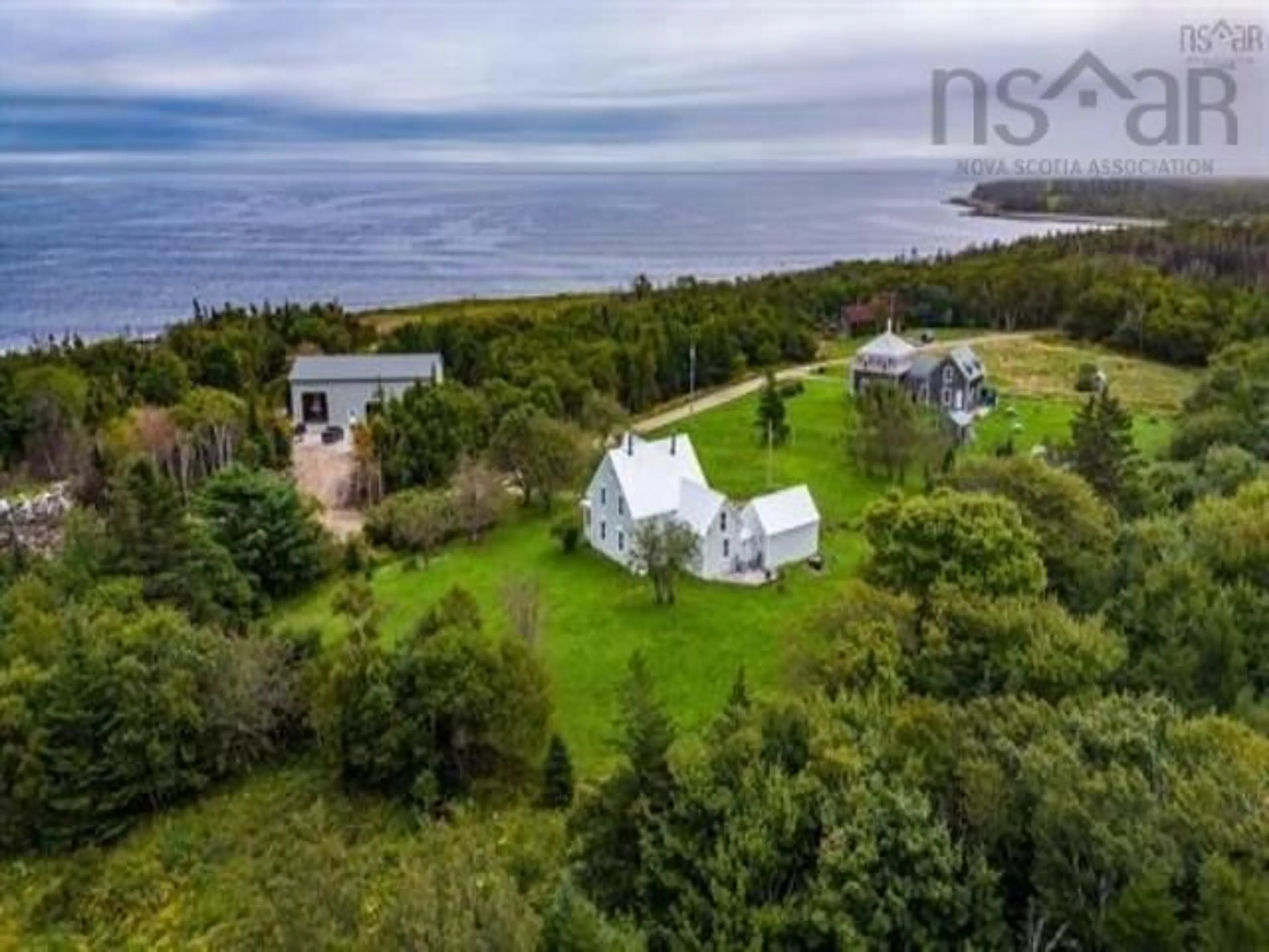 A pic from outside/outdoor area/front of a property/back of a property/a pic from drone, water/lake/river/ocean view for 171 Round Bay Ferry Rd, Round Bay Nova Scotia B0T 1W0
