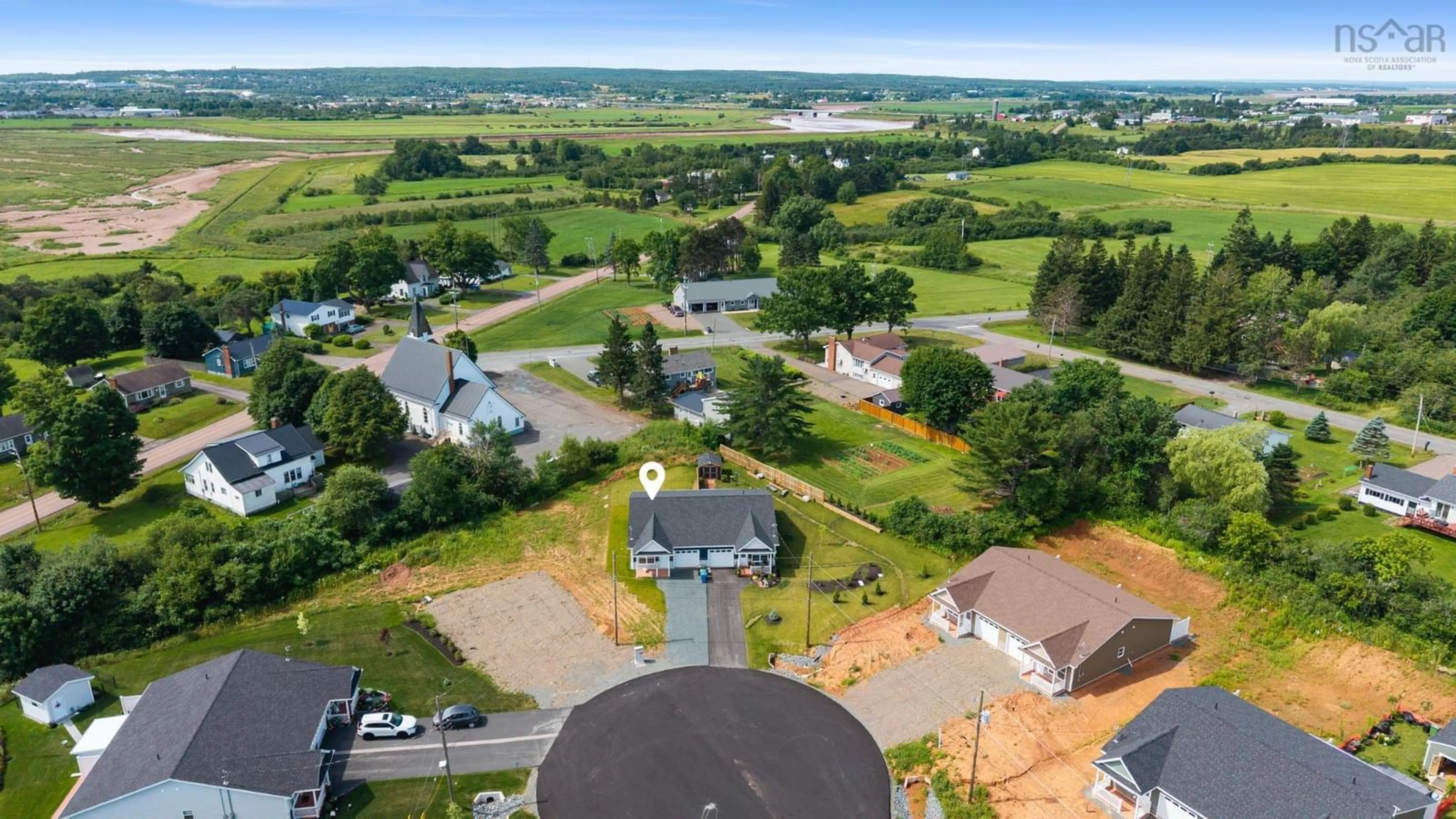 A pic from outside/outdoor area/front of a property/back of a property/a pic from drone, unknown for 5 Summer Hill Pl, Upper Onslow Nova Scotia B6L 0G9