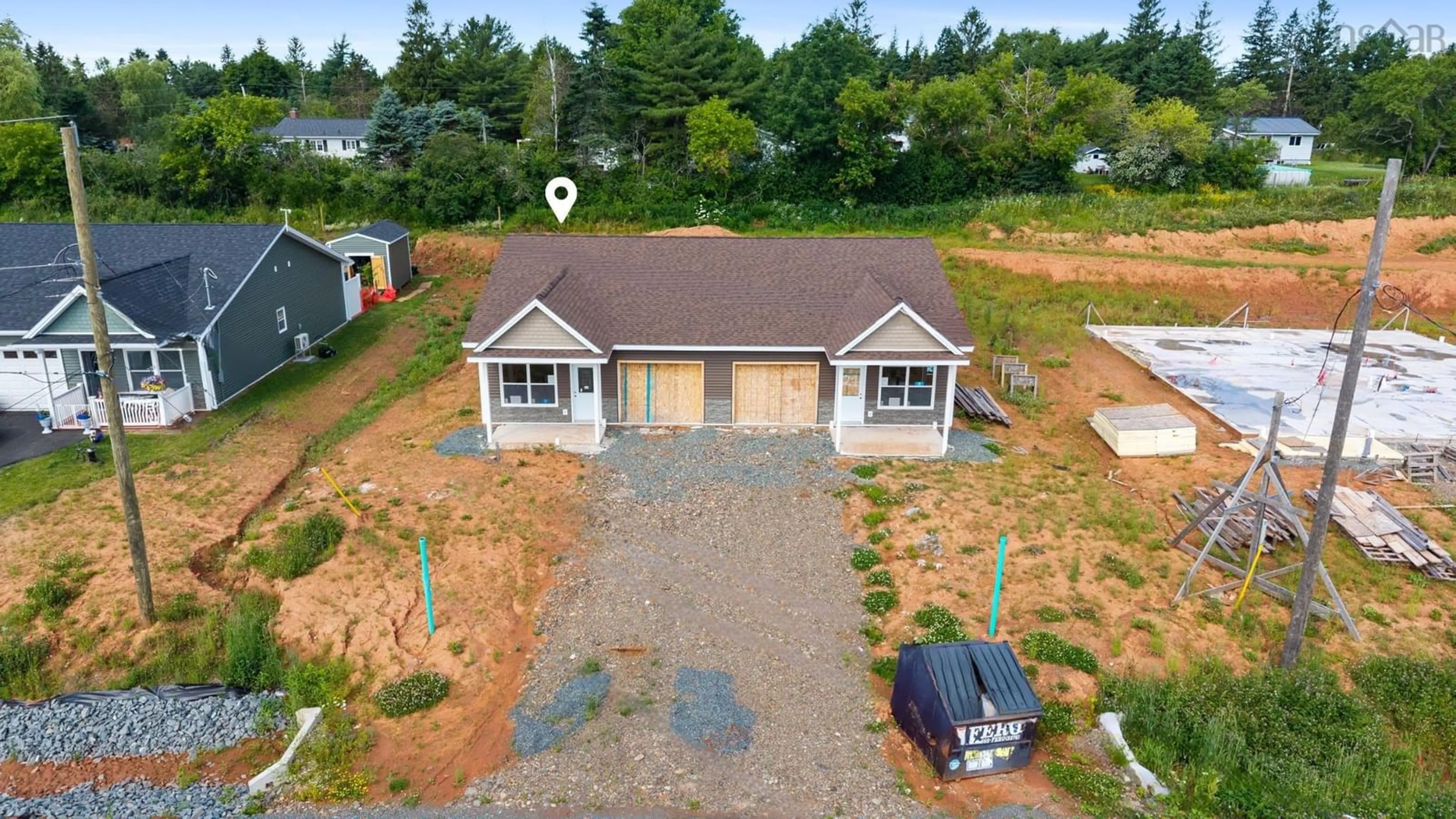 A pic from outside/outdoor area/front of a property/back of a property/a pic from drone, unknown for 19 Summer Hill Pl, Upper Onslow Nova Scotia B6L 0G9