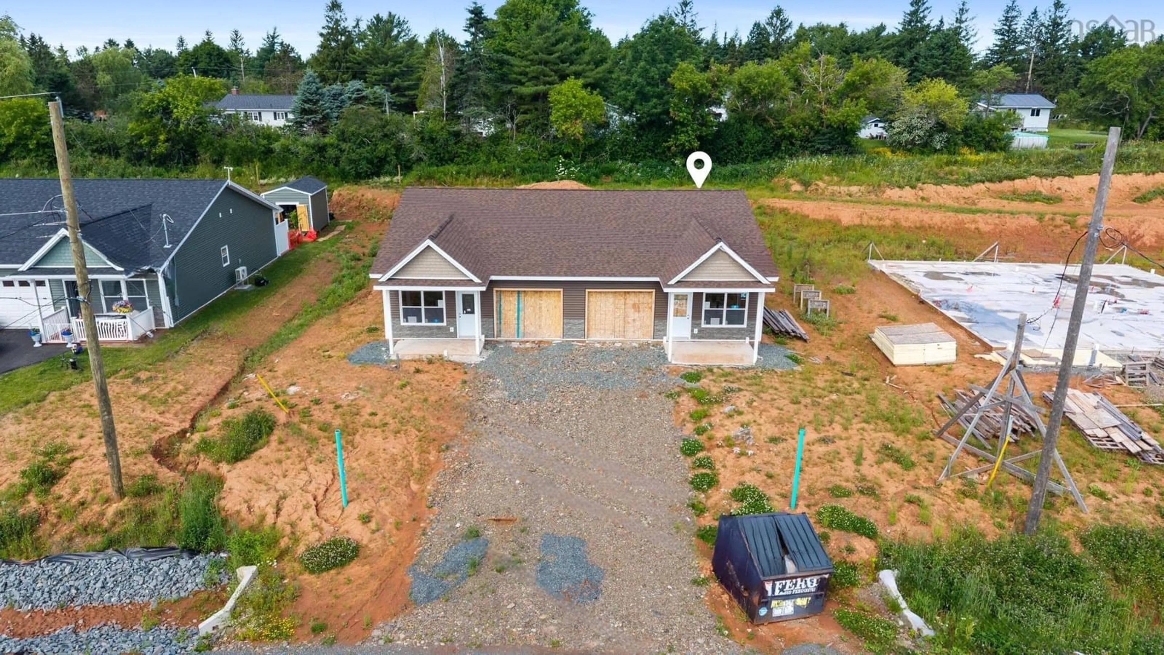 A pic from outside/outdoor area/front of a property/back of a property/a pic from drone, unknown for 21 Summer Hill Pl, Upper Onslow Nova Scotia B6L 0G9
