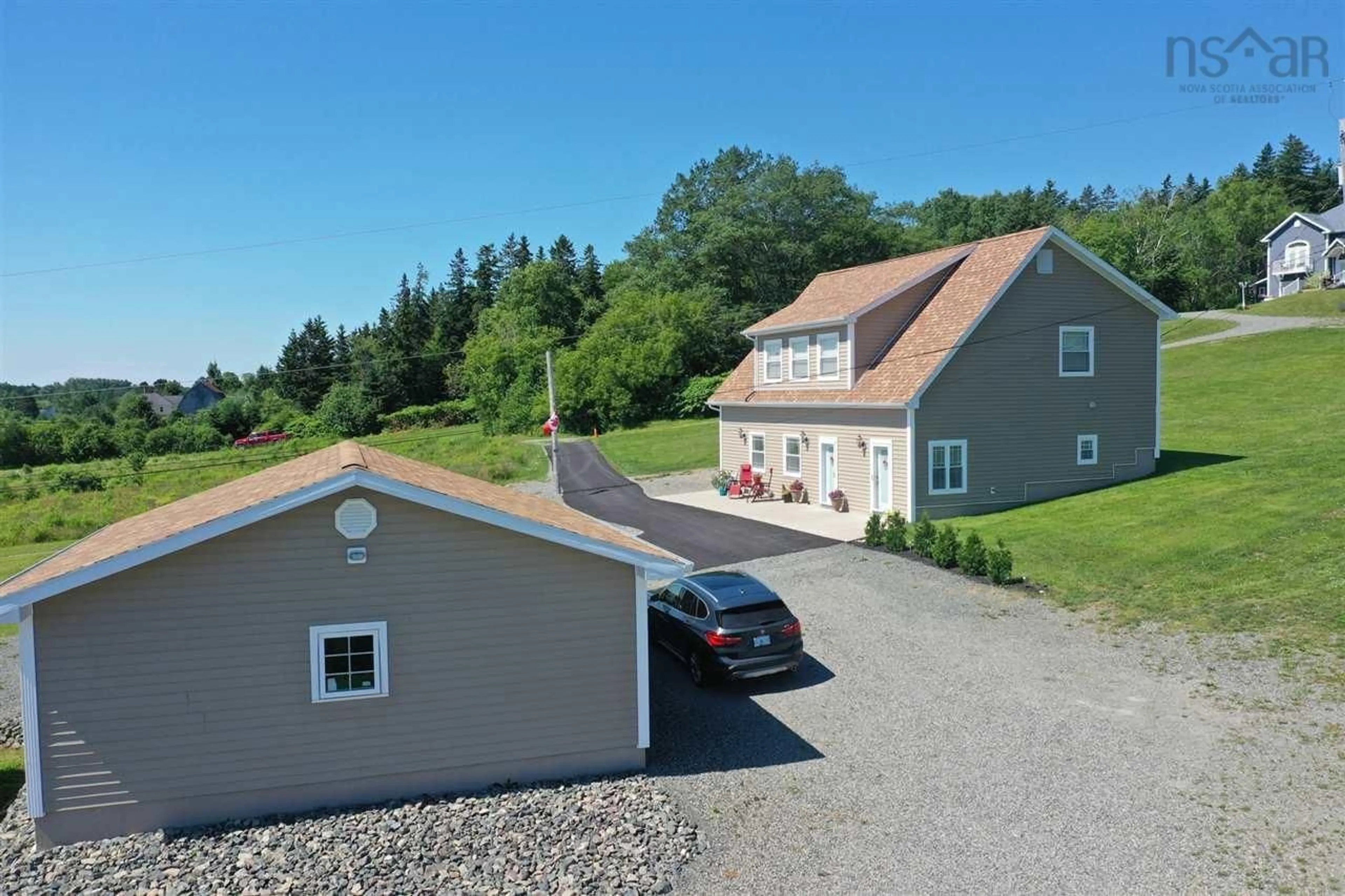 A pic from outside/outdoor area/front of a property/back of a property/a pic from drone, unknown for 1042 Coxheath Rd, Coxheath Nova Scotia B1L 1B2