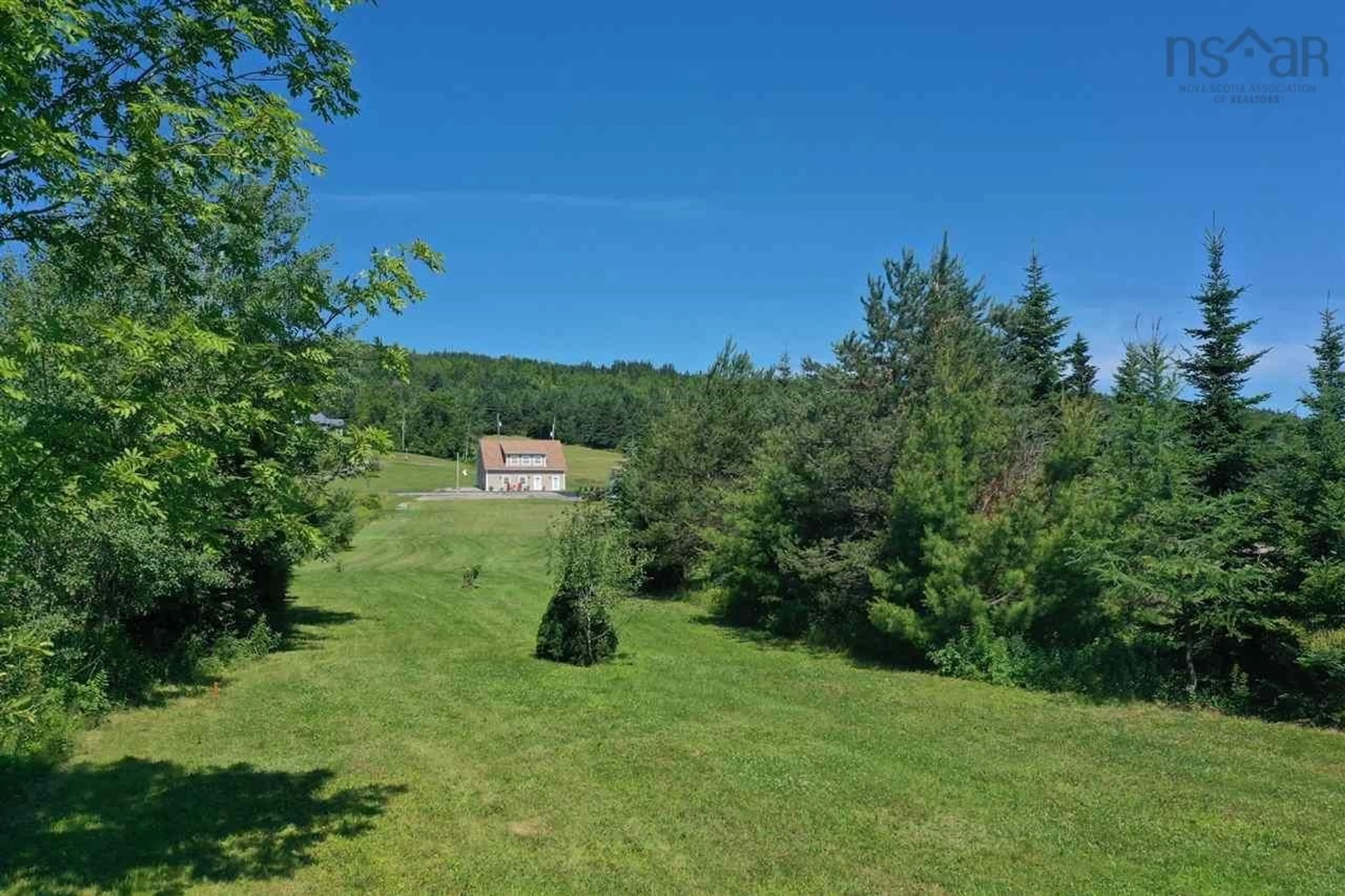 A pic from outside/outdoor area/front of a property/back of a property/a pic from drone, forest/trees view for 1042 Coxheath Rd, Coxheath Nova Scotia B1L 1B2