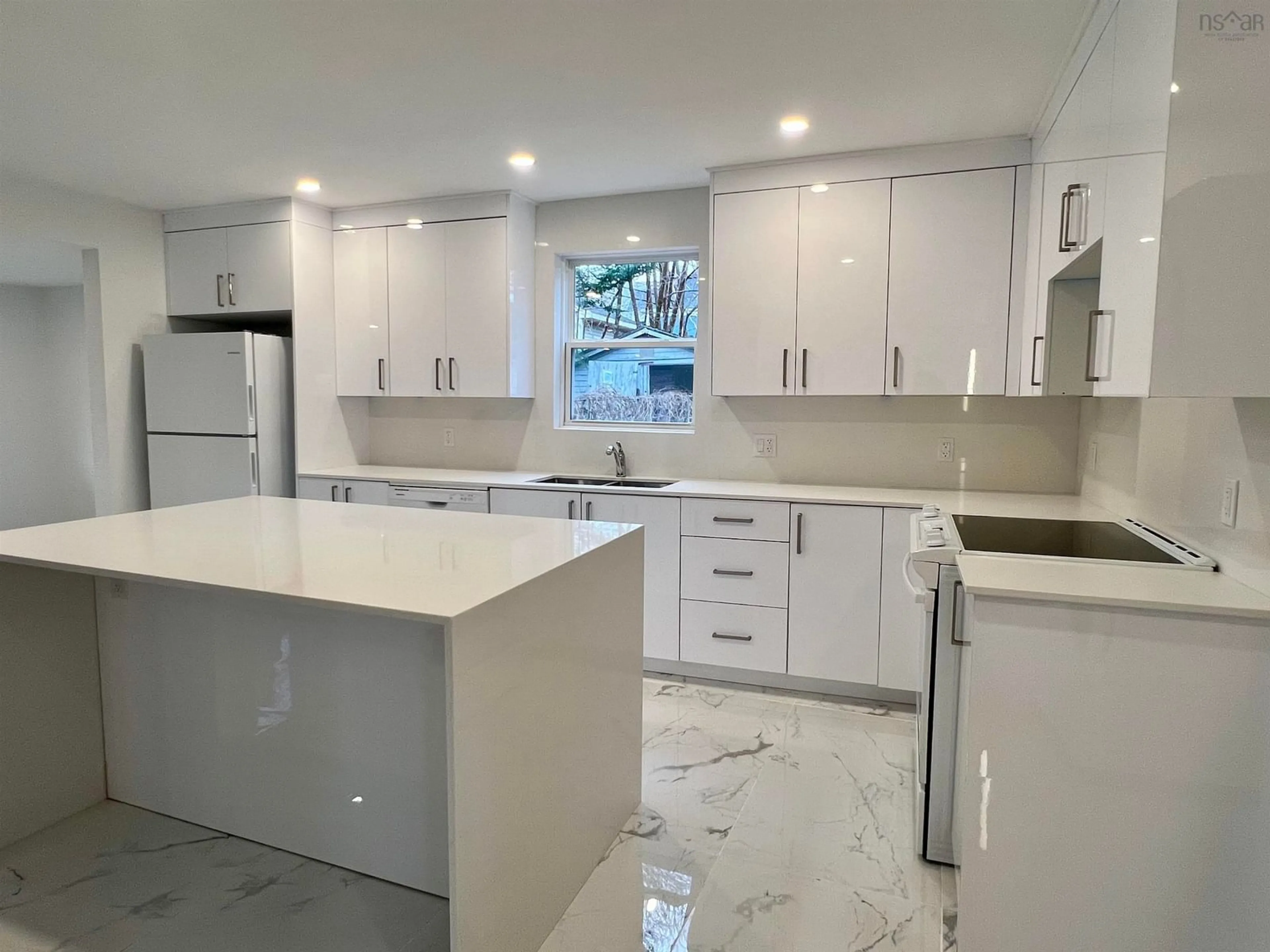 Open concept kitchen, ceramic/tile floor for 221 Maclean St, New Glasgow Nova Scotia B2H 4M8