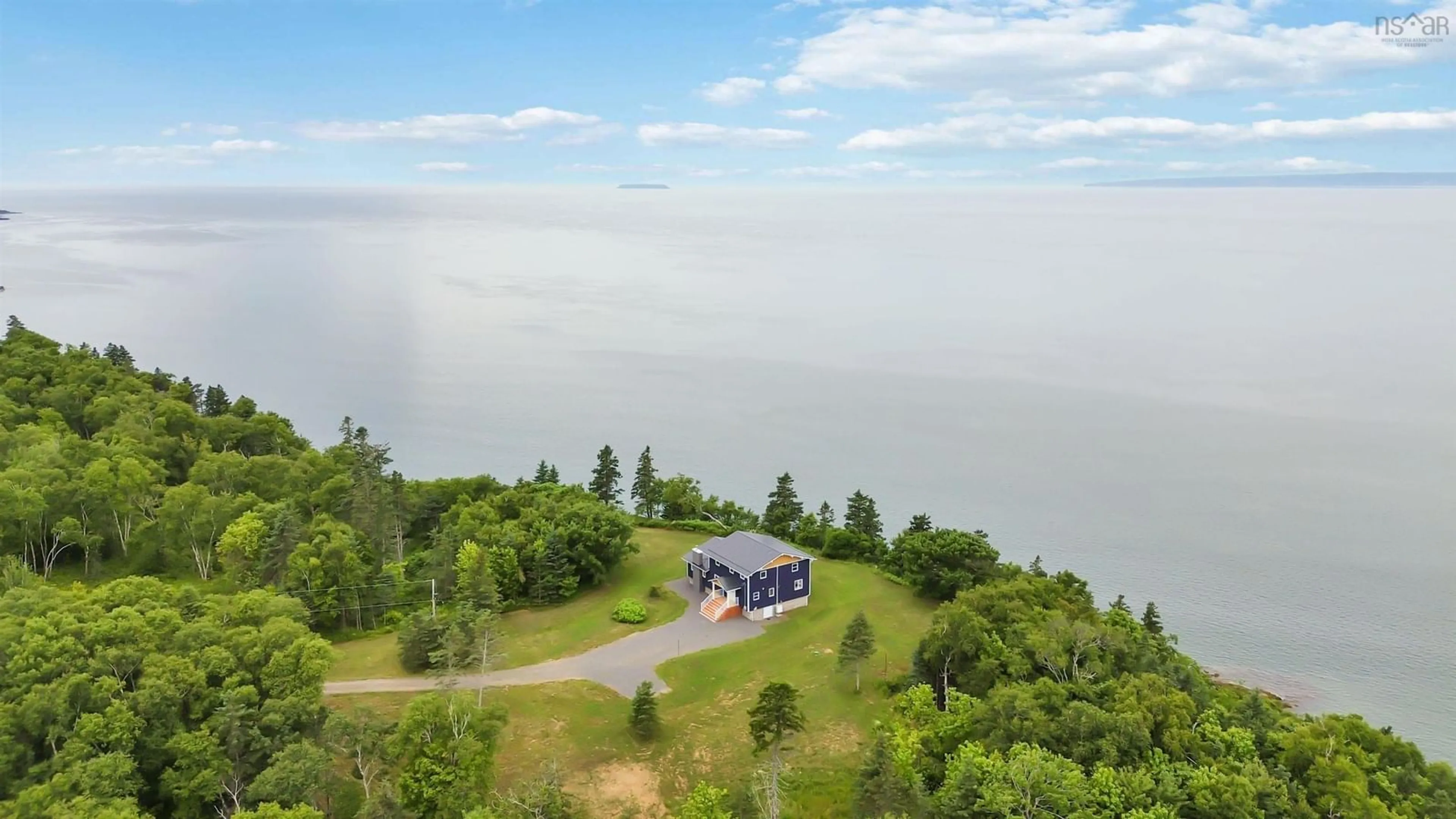 A pic from outside/outdoor area/front of a property/back of a property/a pic from drone, water/lake/river/ocean view for 367 Wall St, Canada Creek Nova Scotia B0P 1V0