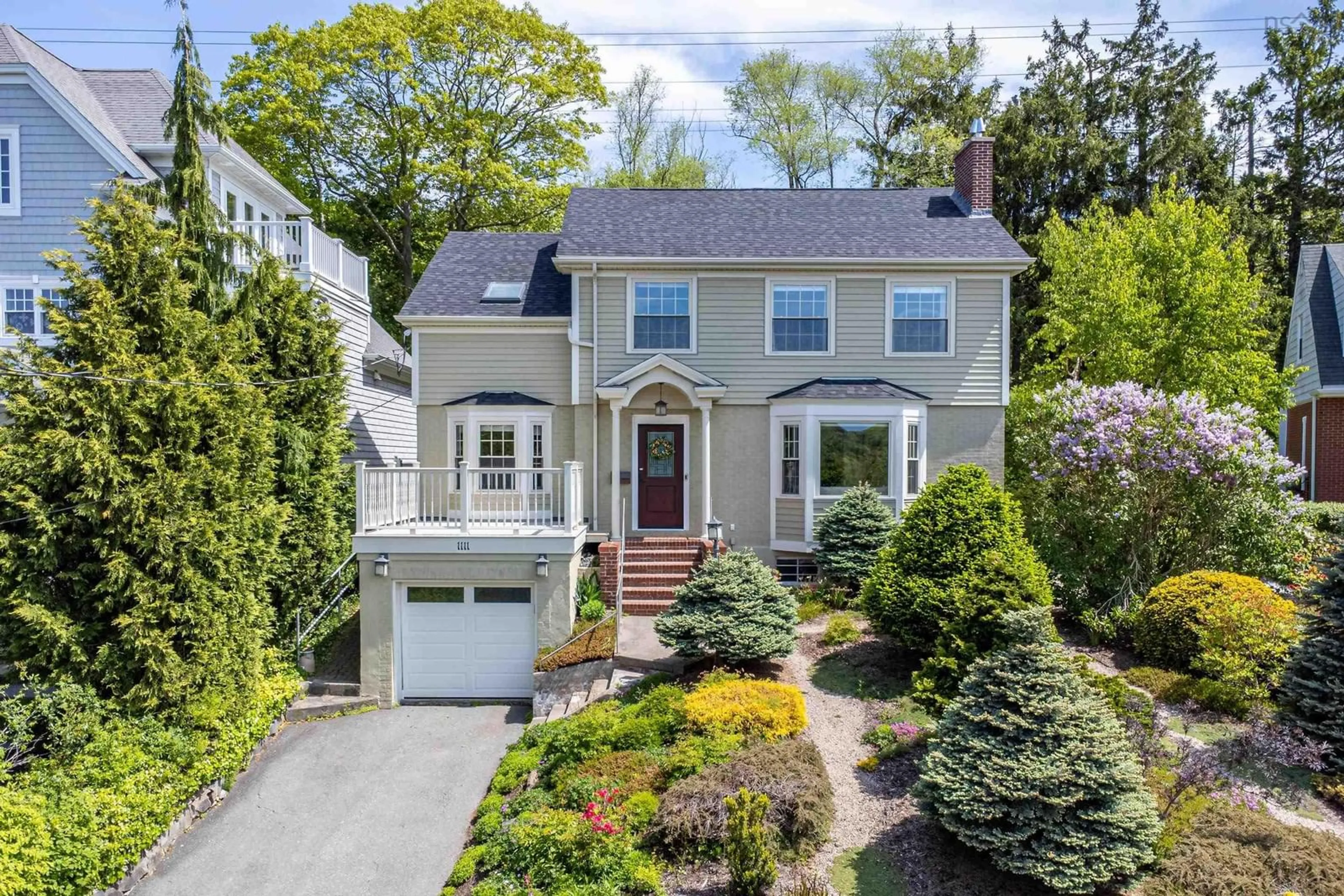 Home with vinyl exterior material, street for 1111 Rockcliffe St, Halifax Nova Scotia B3H 3Y7
