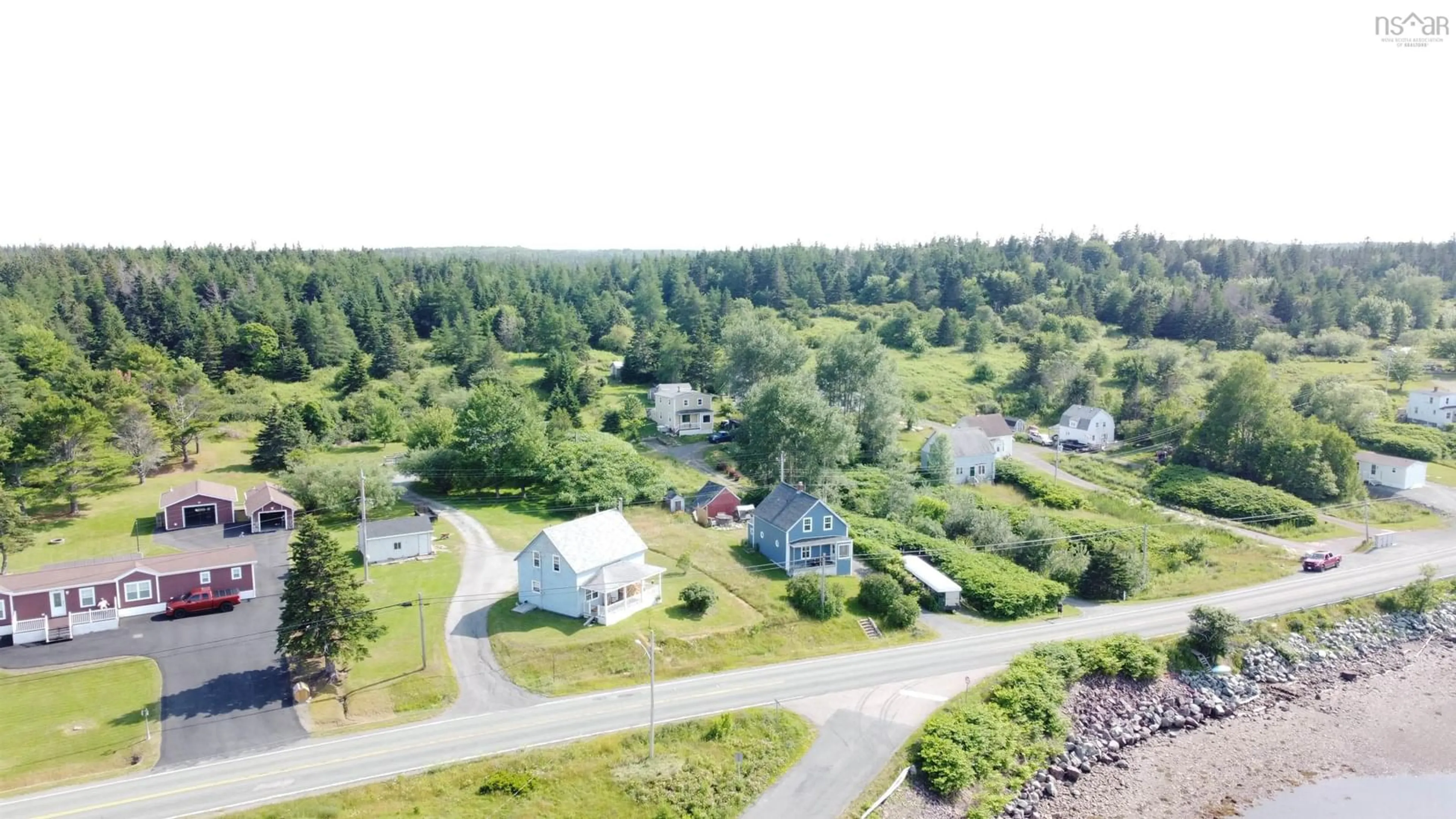 A pic from outside/outdoor area/front of a property/back of a property/a pic from drone, unknown for 2804 Highway 320, Poulamon Nova Scotia B0E 1K0