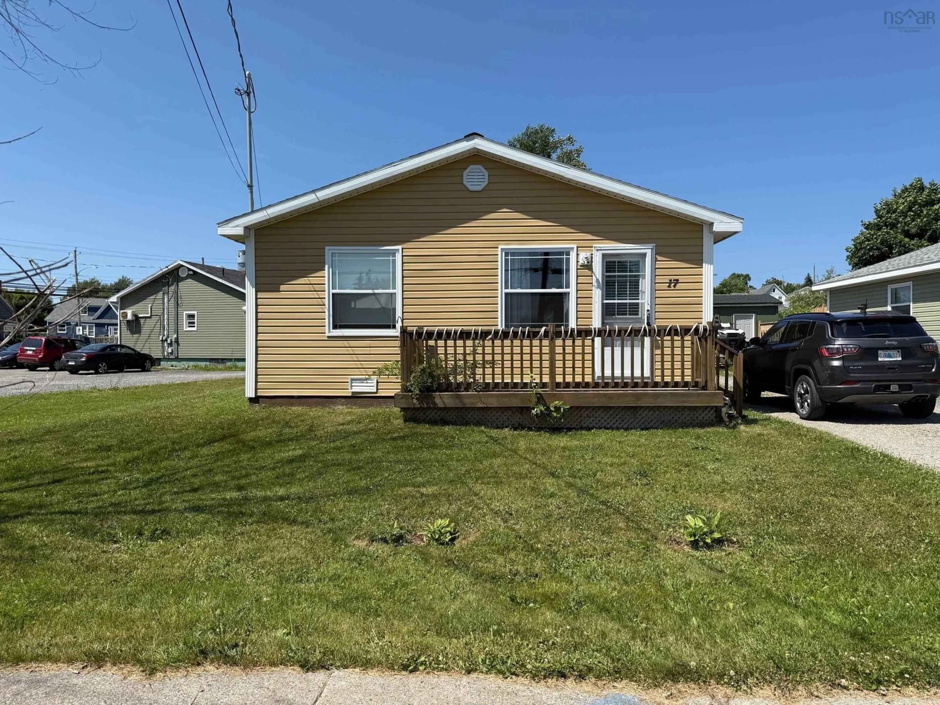 Home with vinyl exterior material, street for 17 Catherine St, Sydney Nova Scotia B1N 2W2