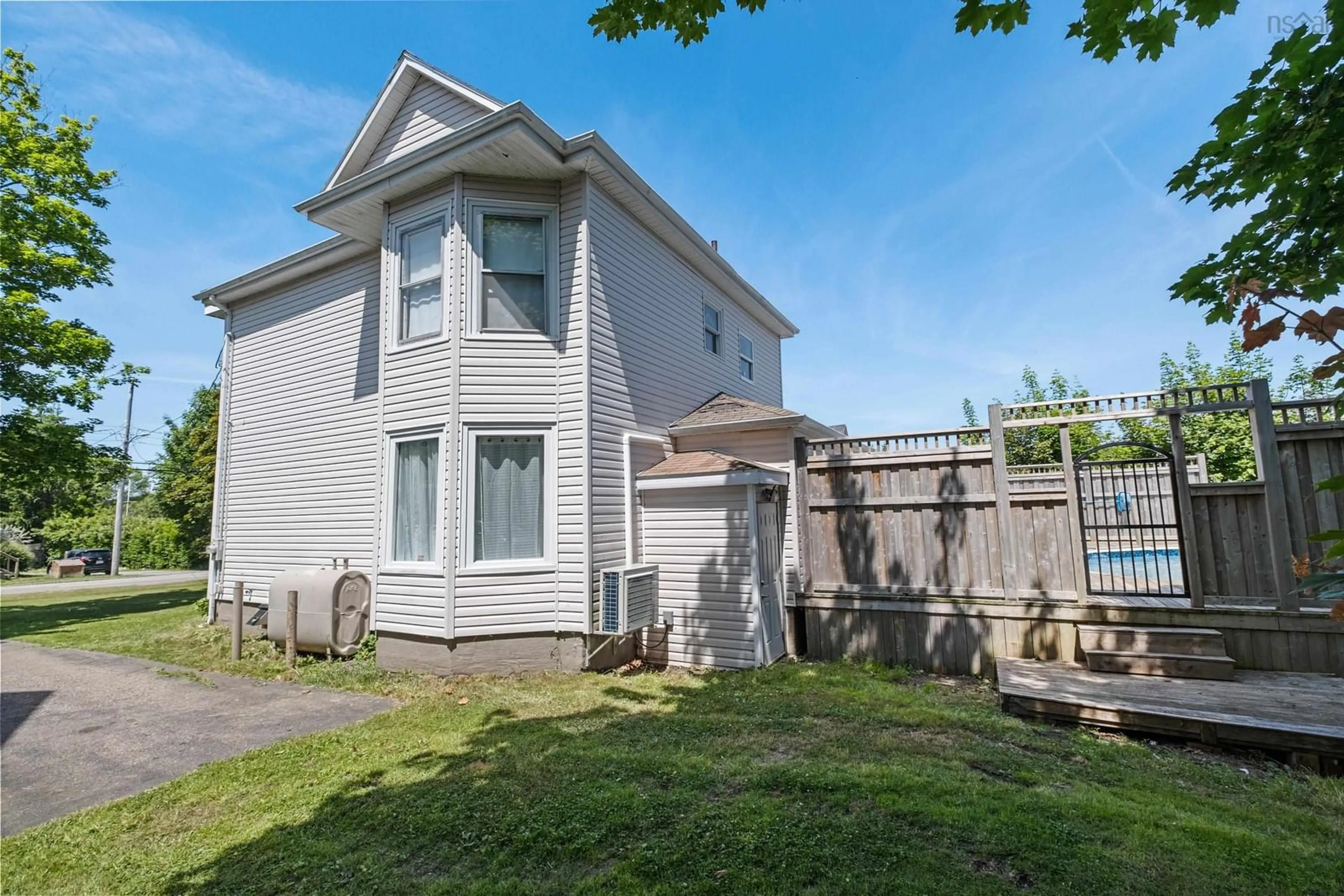 A pic from outside/outdoor area/front of a property/back of a property/a pic from drone, street for 17 Beech Street, Sydney Mines Nova Scotia B1V 1H2