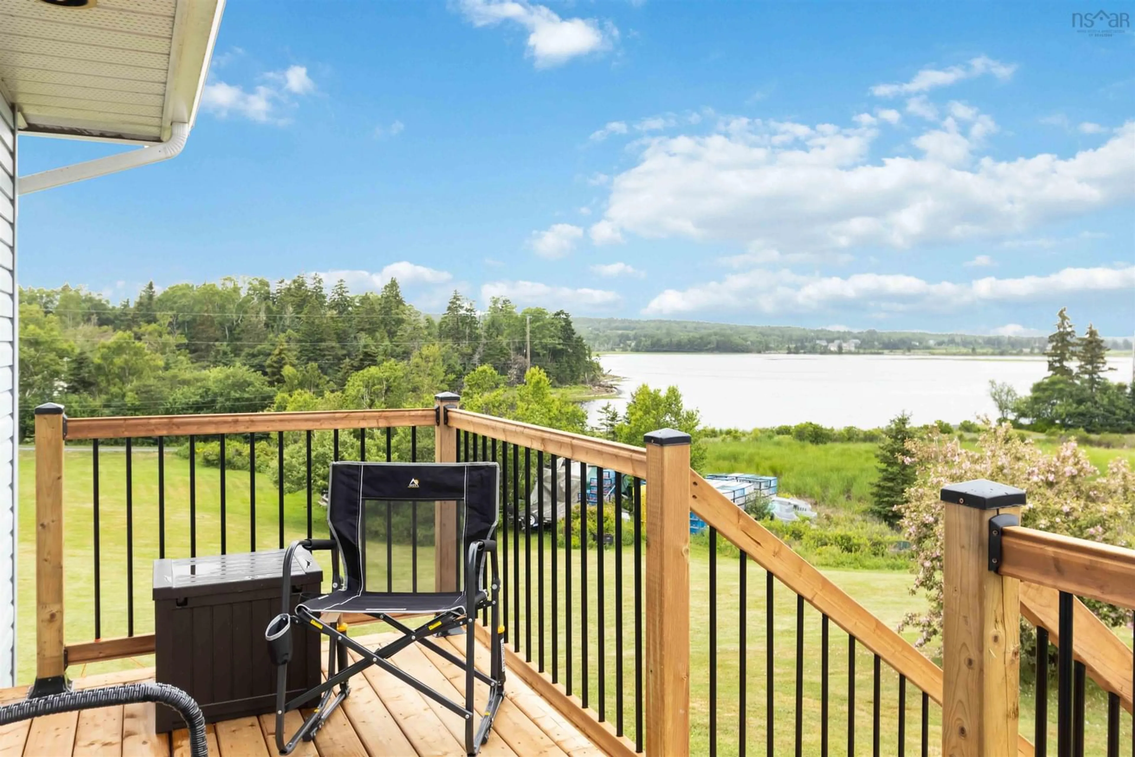 Patio, water/lake/river/ocean view for 227 Kingsburg Rd, Lower Rose Bay Nova Scotia B0J 2X0