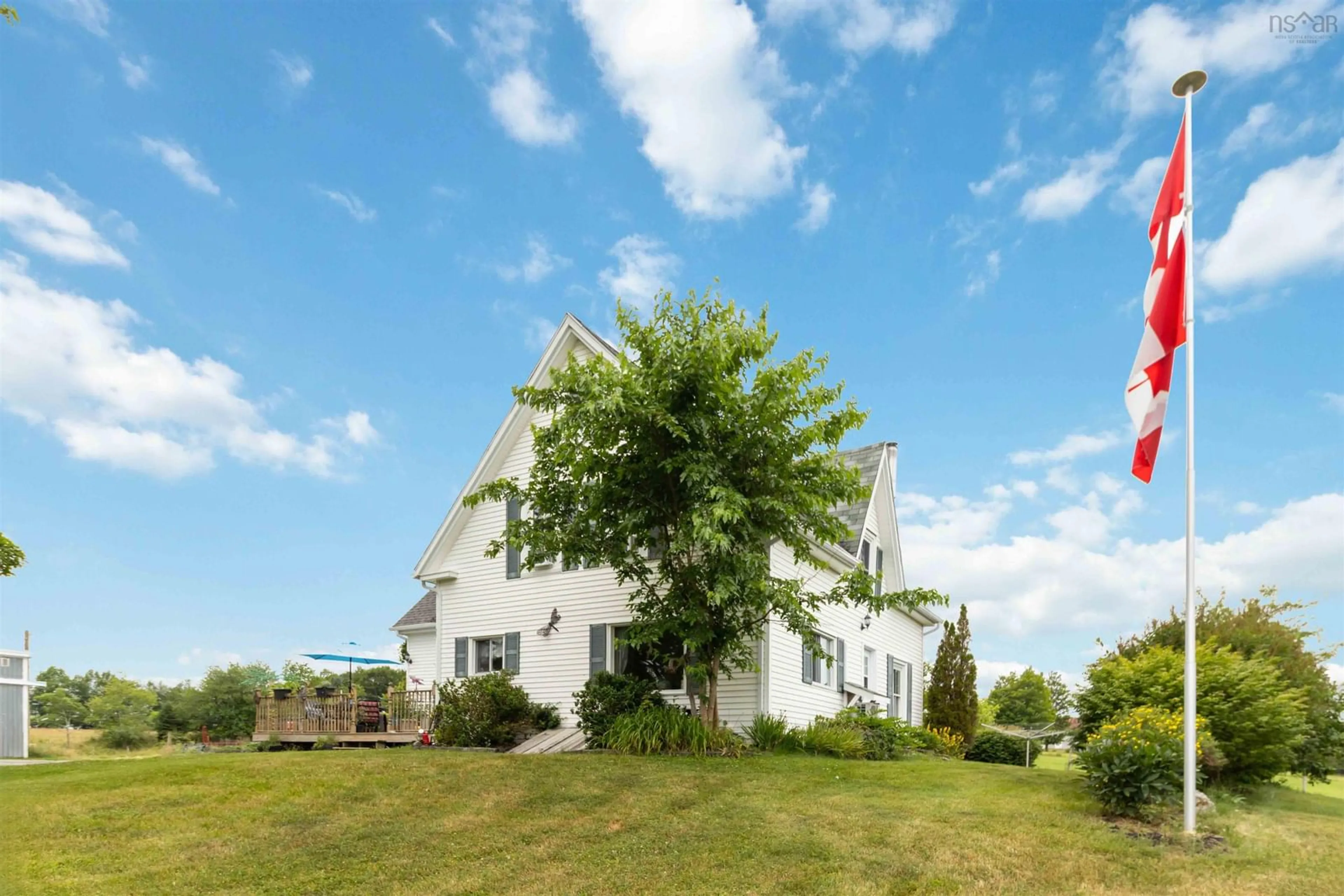 A pic from outside/outdoor area/front of a property/back of a property/a pic from drone, building for 417 Penney Rd, Upper Northfield Nova Scotia B4V 2W1
