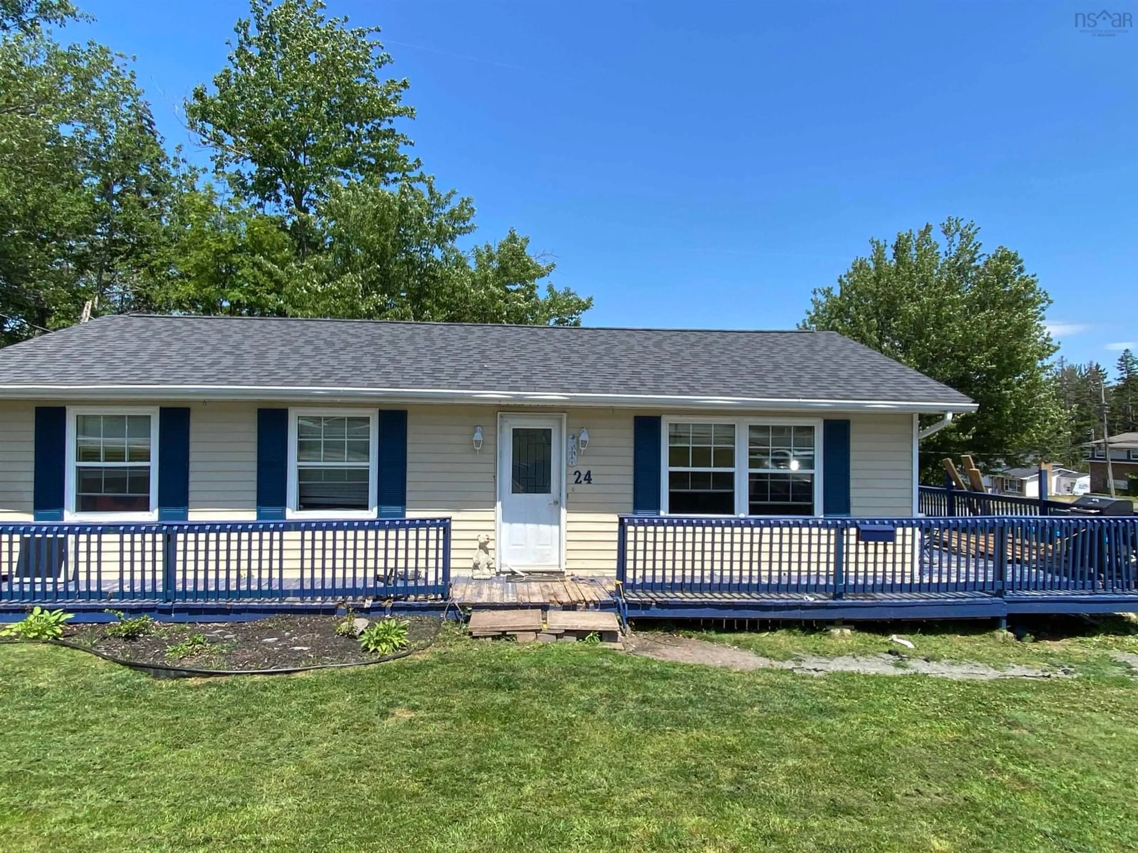 Home with vinyl exterior material, street for 24 Montery Dr, Salmon River Nova Scotia B2N 5S4