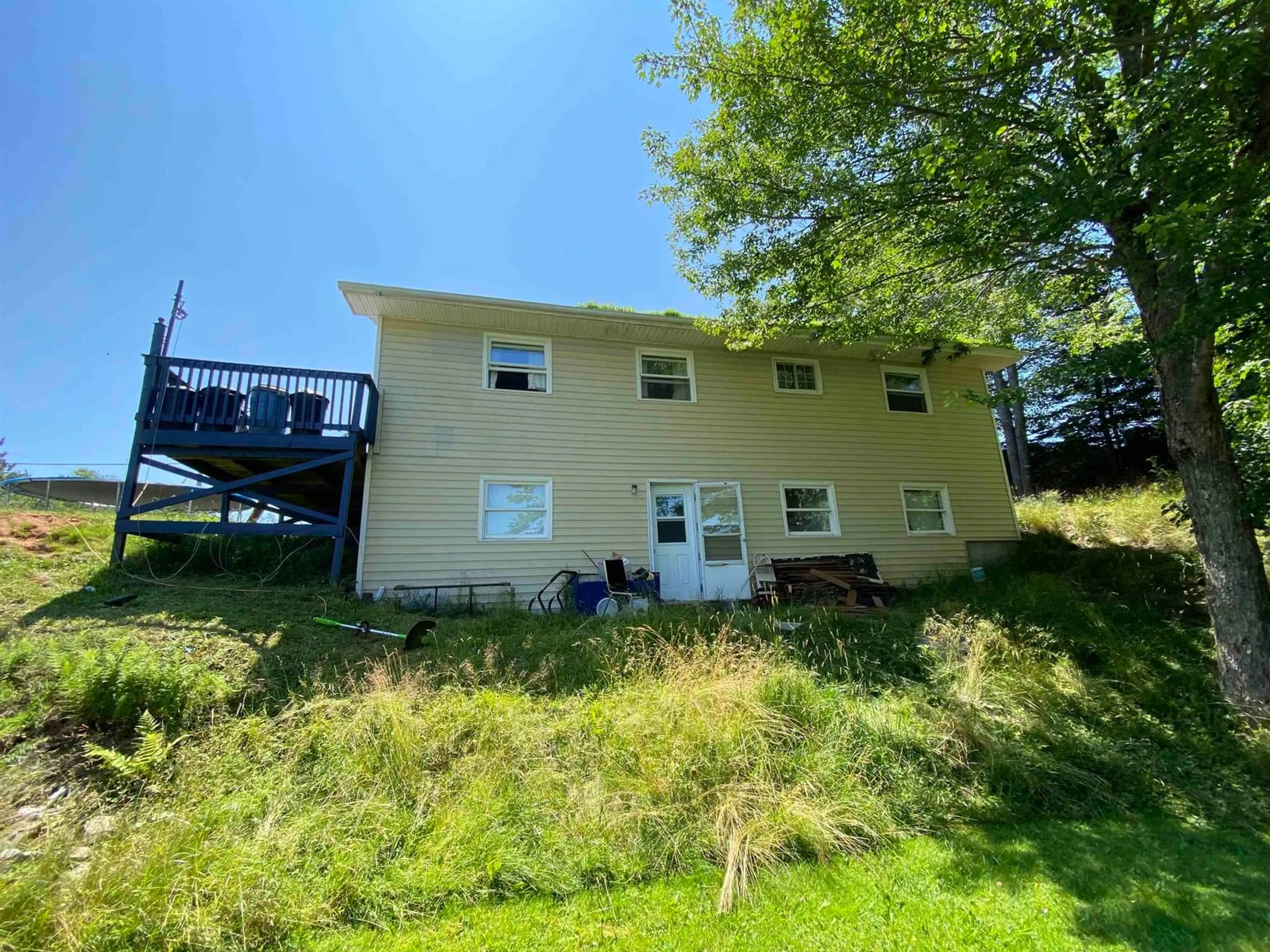 A pic from outside/outdoor area/front of a property/back of a property/a pic from drone, water/lake/river/ocean view for 24 Montery Dr, Salmon River Nova Scotia B2N 5S4