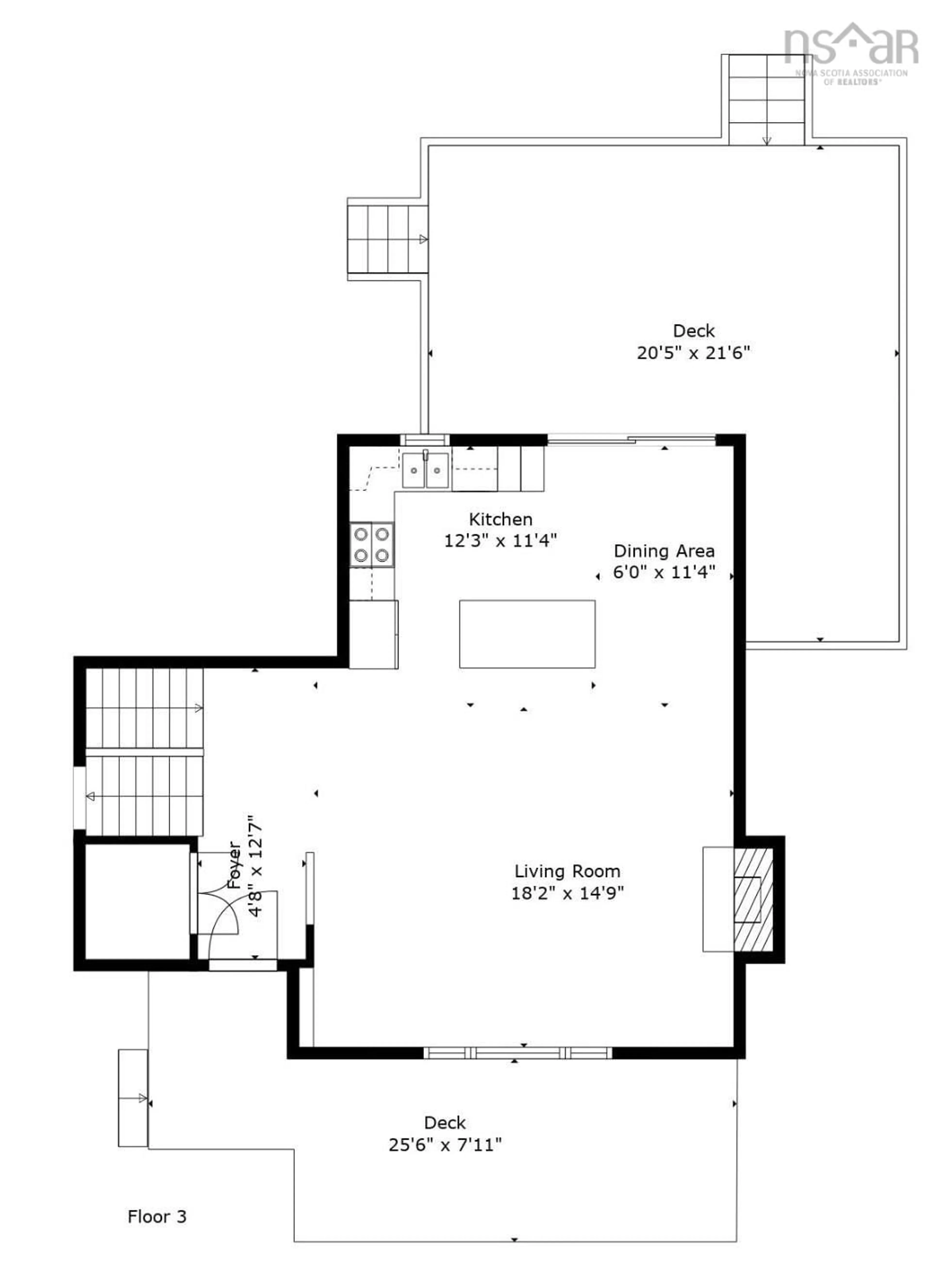 Floor plan for 19 Ridge Ave, Lower Sackville Nova Scotia B4C 2L5