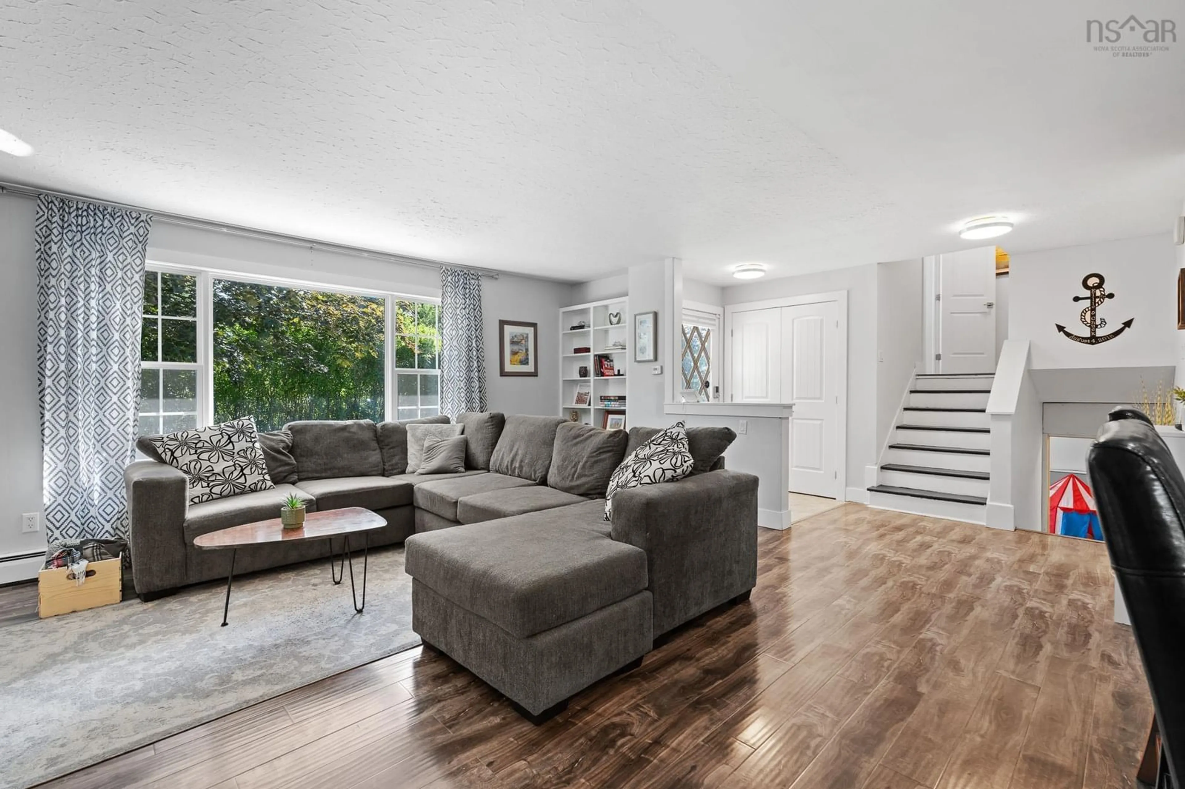 Living room with furniture, unknown for 19 Ridge Ave, Lower Sackville Nova Scotia B4C 2L5