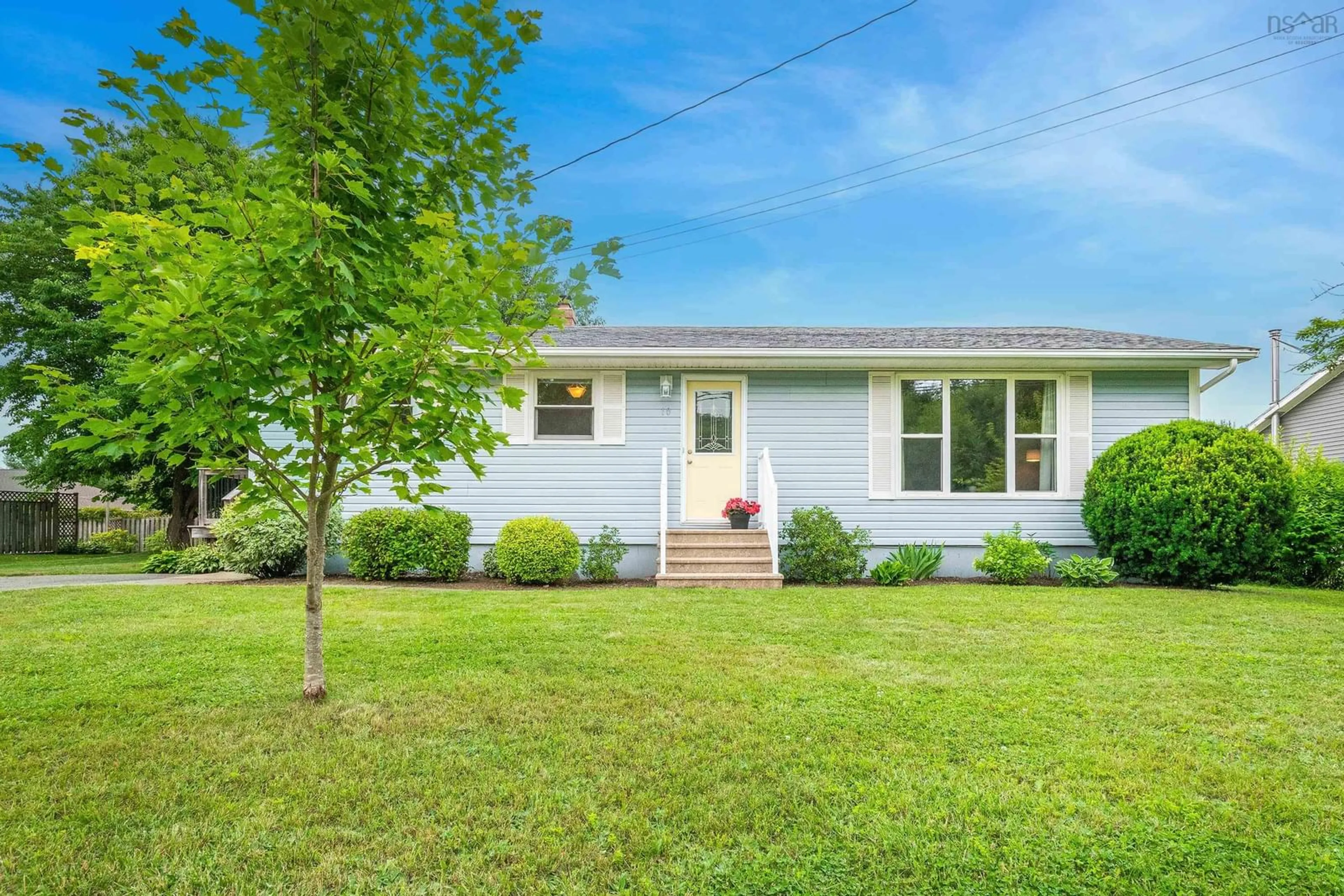 Home with vinyl exterior material, street for 10 Bezanson Dr, Berwick Nova Scotia B0P 1E0