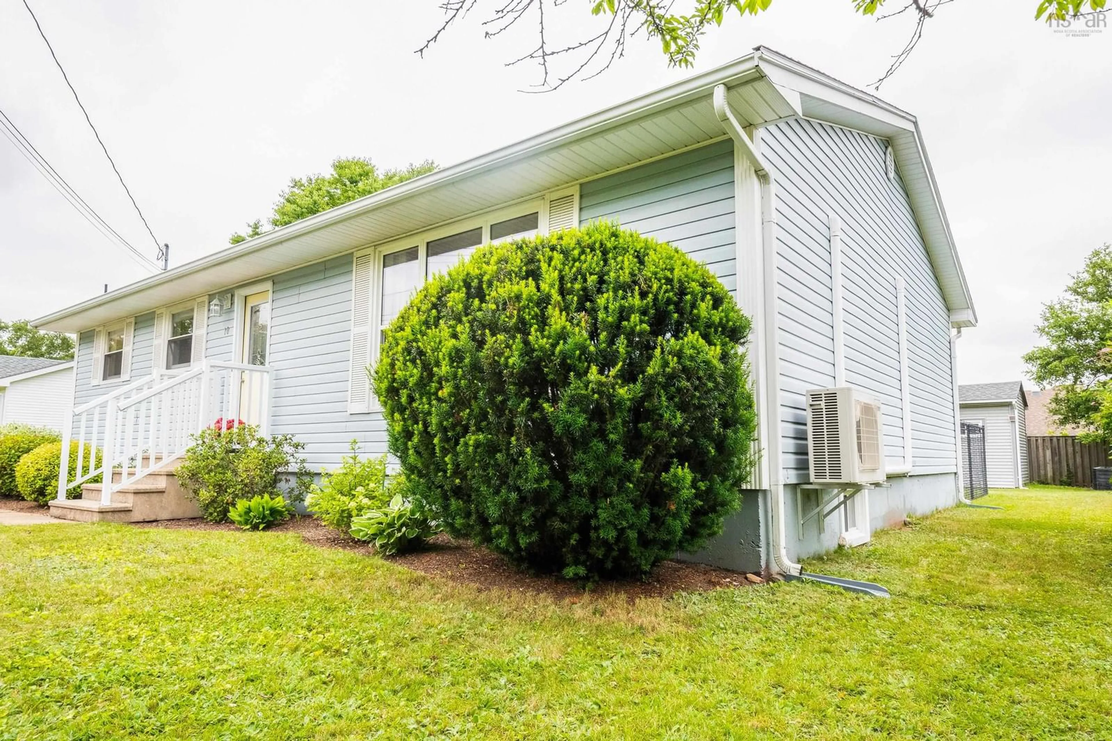 Home with vinyl exterior material, street for 10 Bezanson Dr, Berwick Nova Scotia B0P 1E0