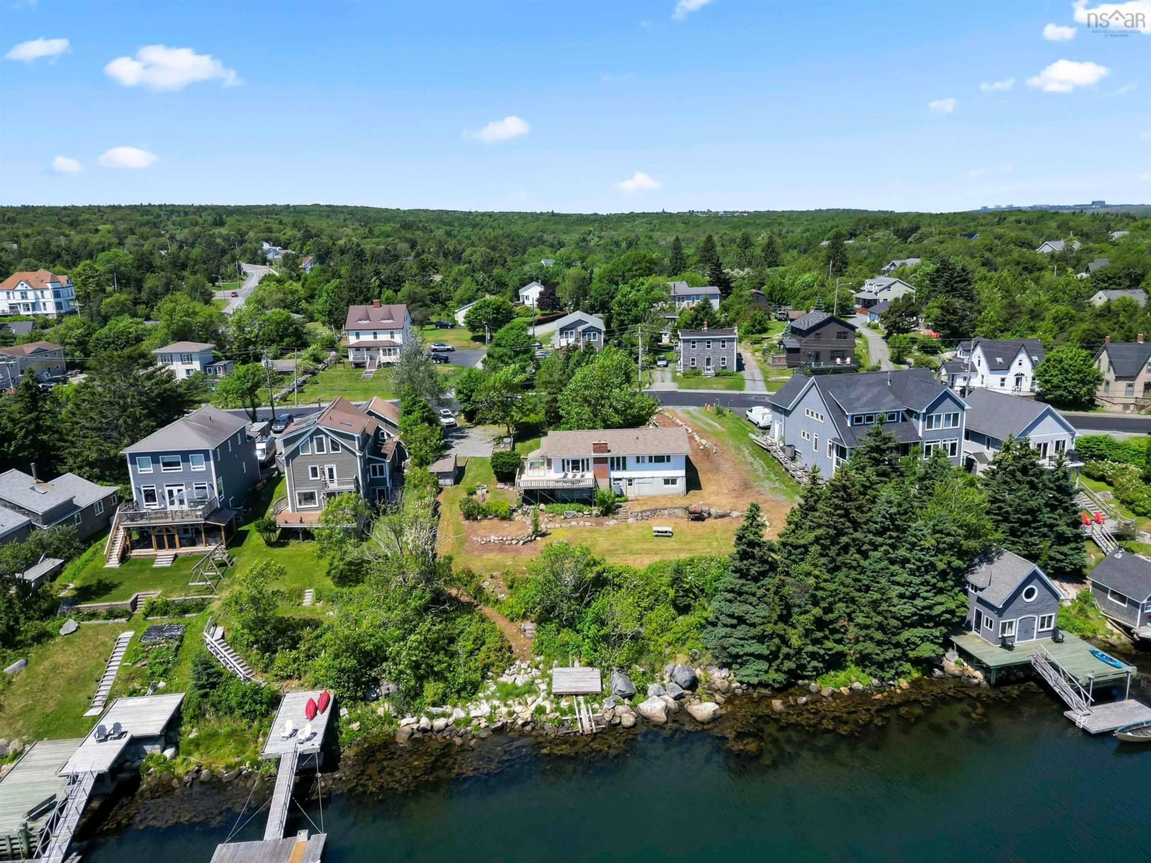 A pic from outside/outdoor area/front of a property/back of a property/a pic from drone, water/lake/river/ocean view for 1582 John Brackett Dr, Herring Cove Nova Scotia B3V 1G8