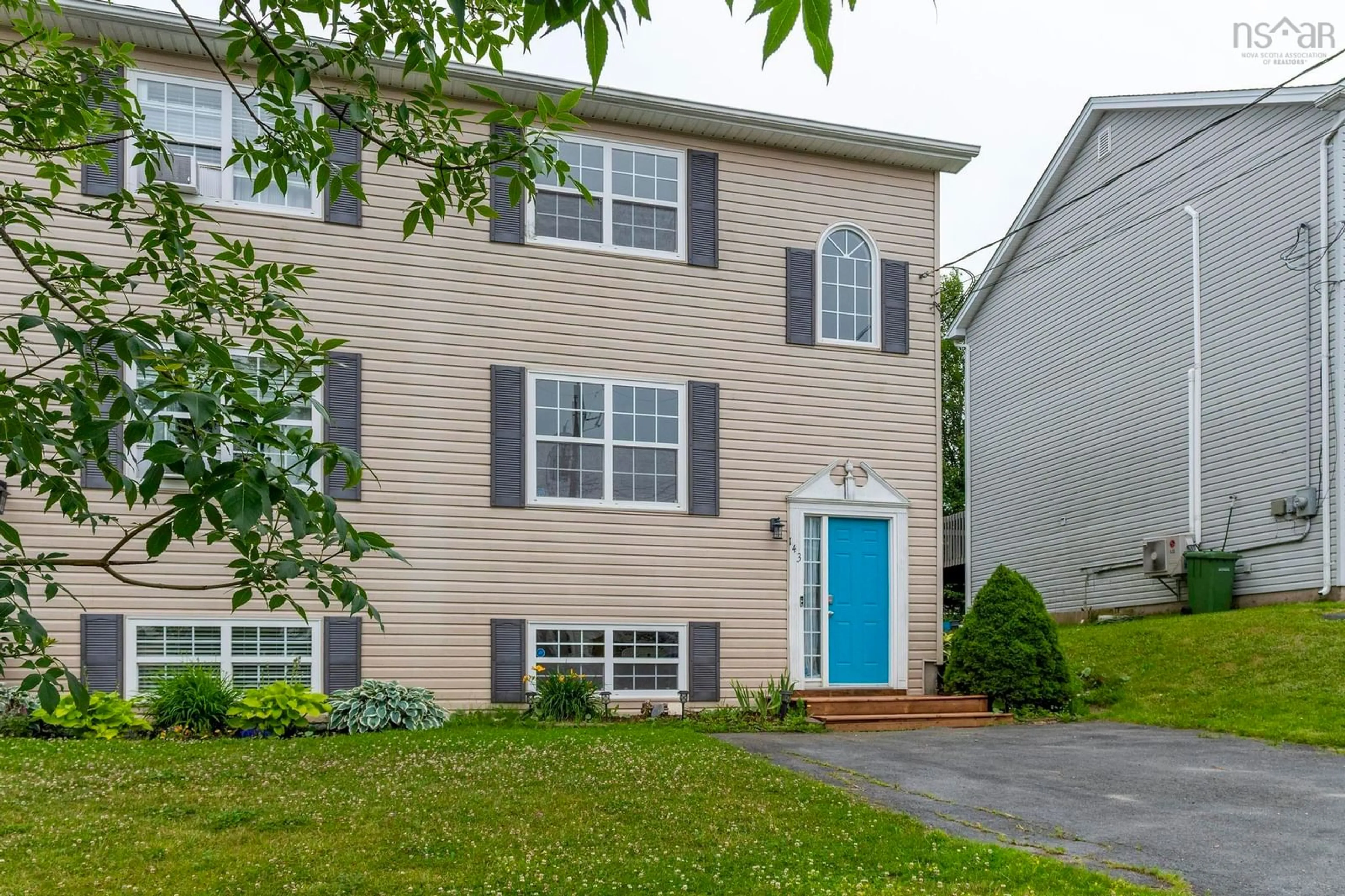 Home with vinyl exterior material, street for 143 Governors Lake Dr, Lakeside Nova Scotia B3T 1A4