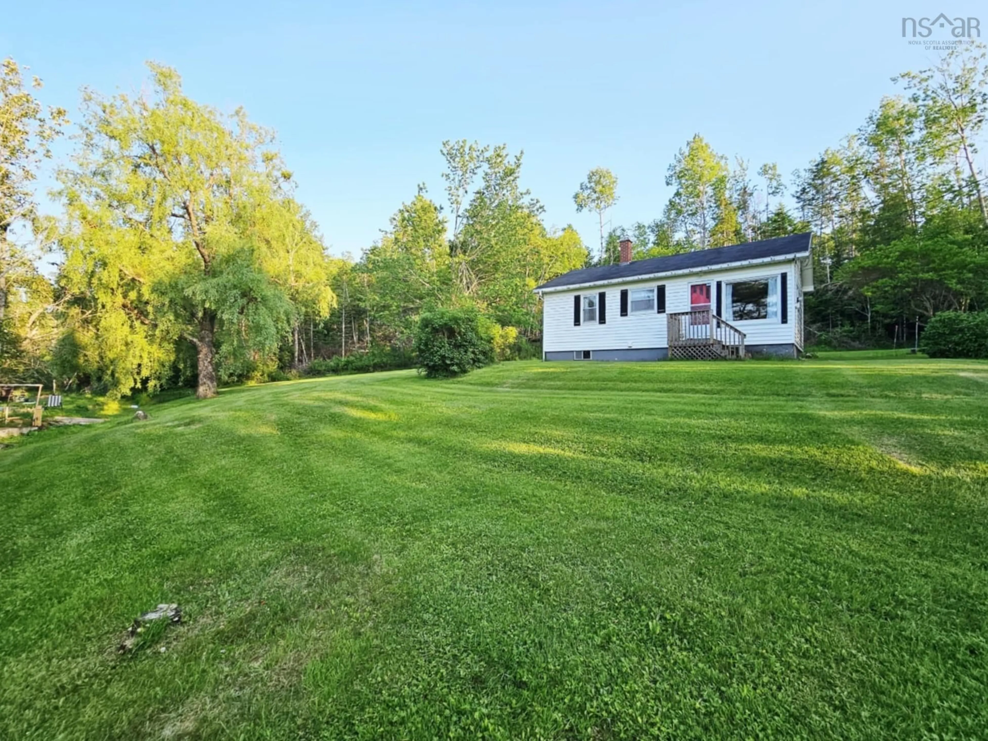 A pic from outside/outdoor area/front of a property/back of a property/a pic from drone, water/lake/river/ocean view for 156 Greenfield Rd, Murray Siding Nova Scotia B6L 3M4
