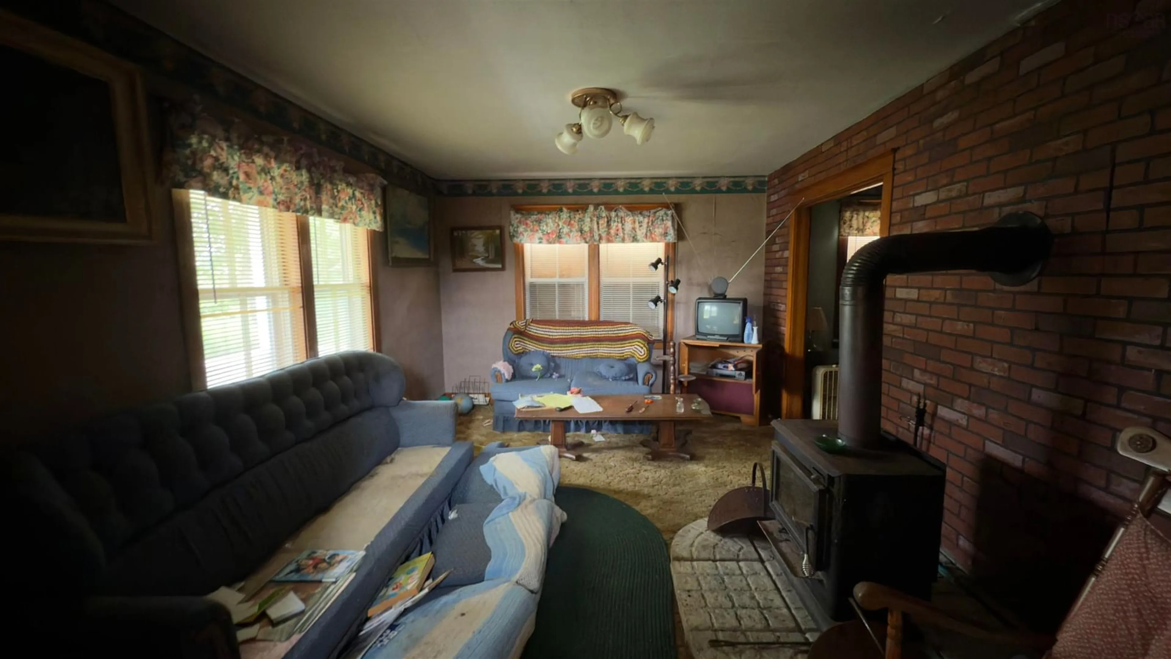 Living room with furniture, unknown for 2259 Highway 334, Upper Wedgeport Nova Scotia B0W 1B0