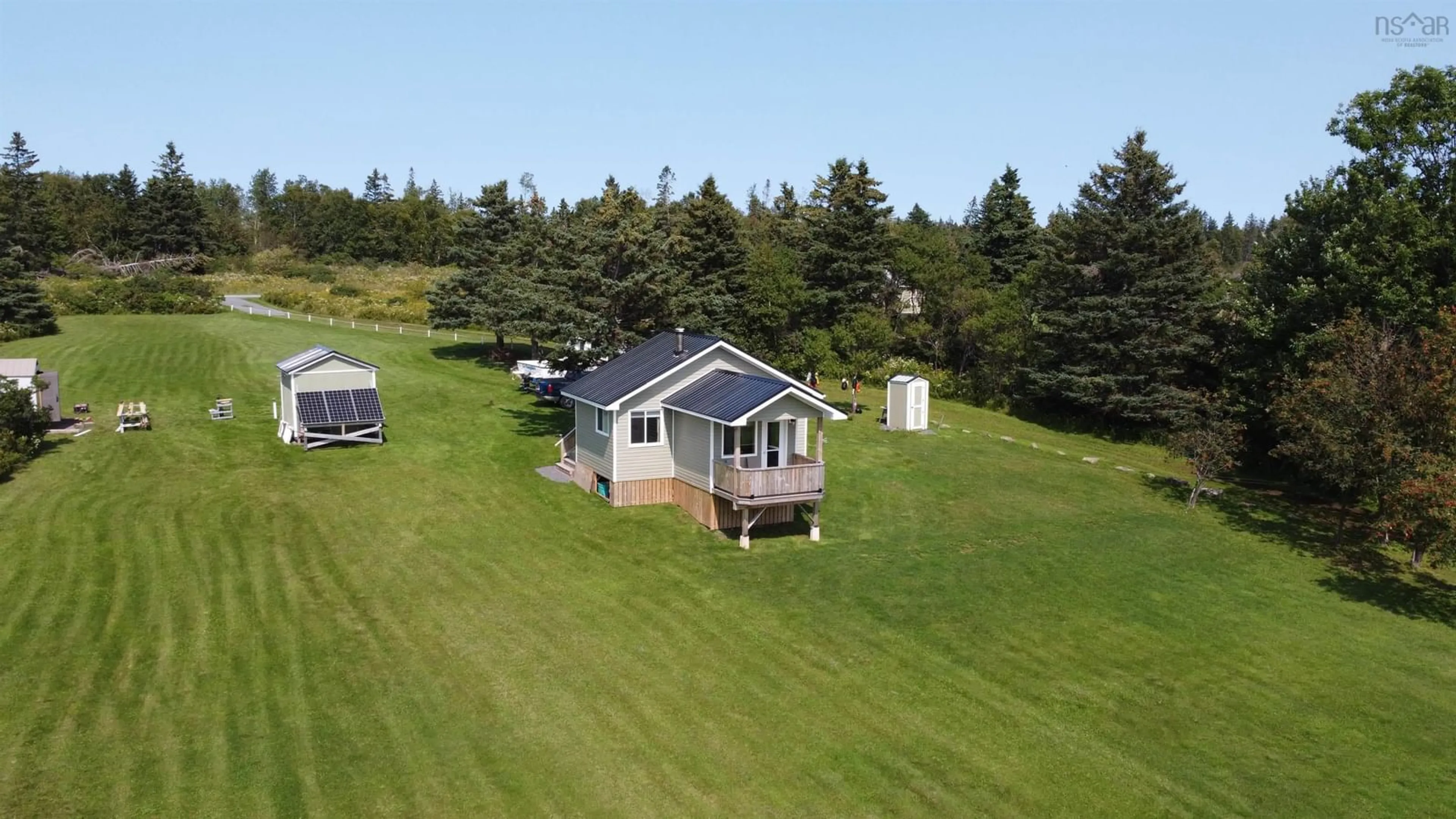 A pic from outside/outdoor area/front of a property/back of a property/a pic from drone, water/lake/river/ocean view for 558 Pictou Island Rd, Pictou Island Nova Scotia B0K 1J0