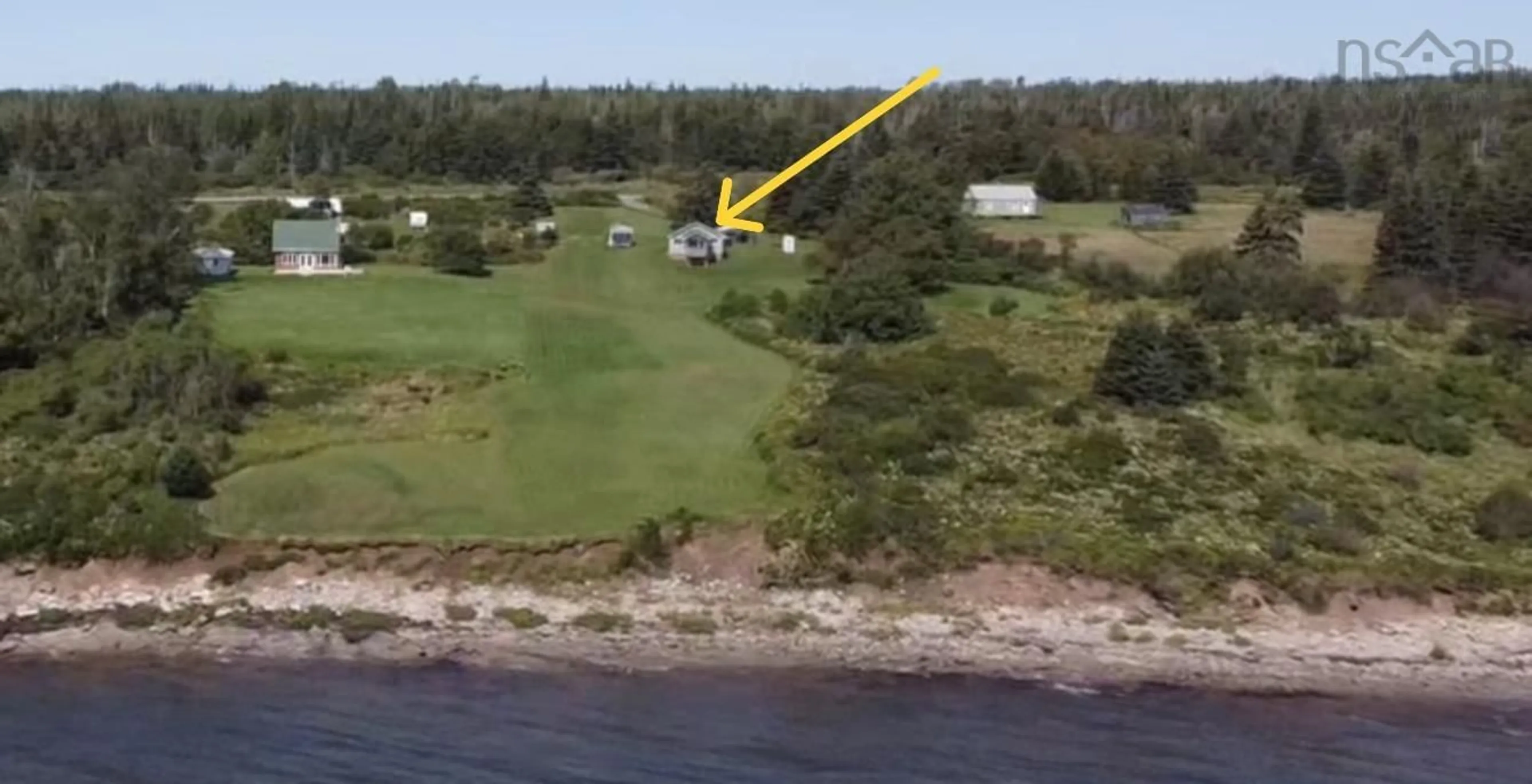 A pic from outside/outdoor area/front of a property/back of a property/a pic from drone, water/lake/river/ocean view for 558 Pictou Island Rd, Pictou Island Nova Scotia B0K 1J0