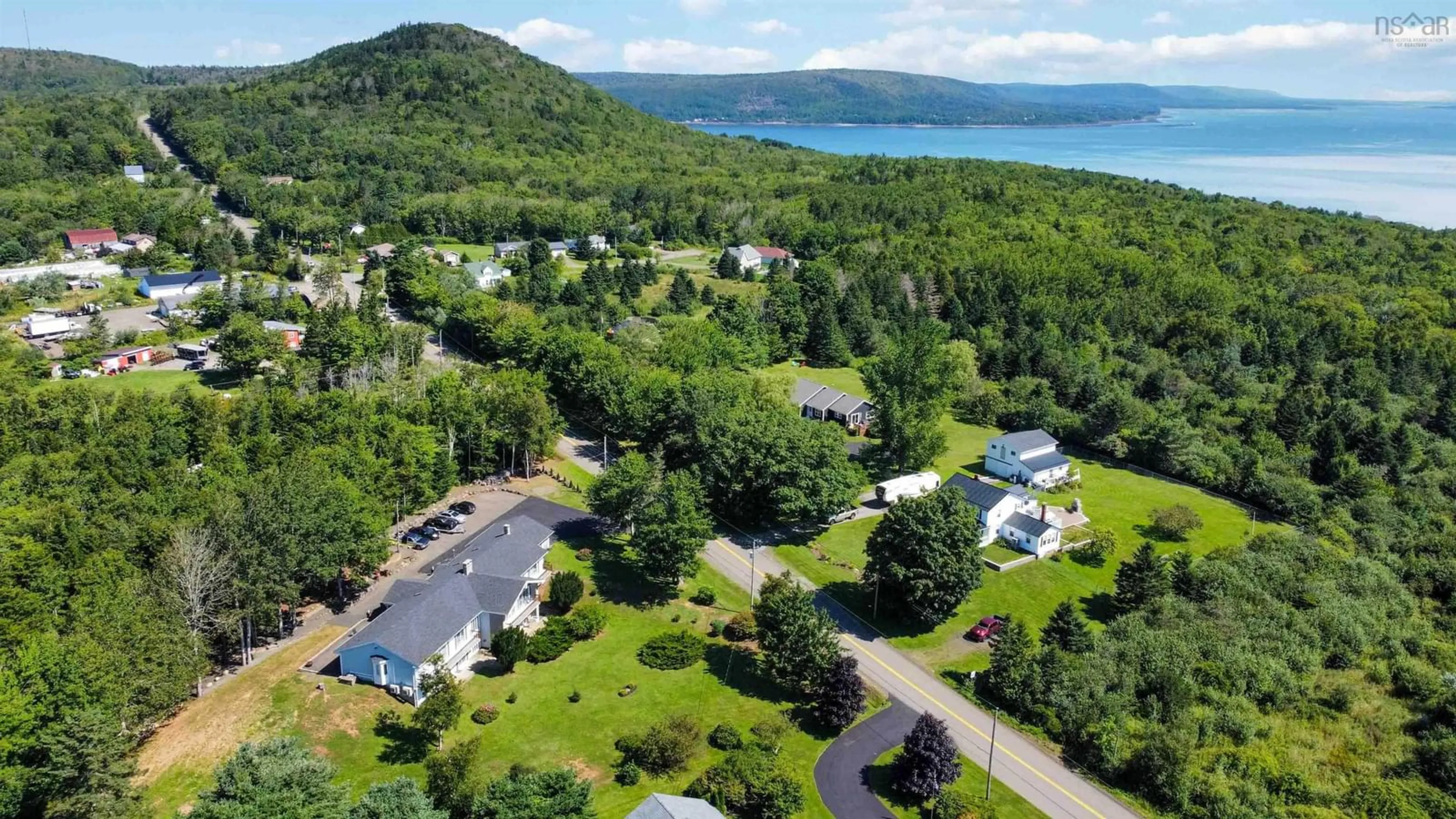 A pic from outside/outdoor area/front of a property/back of a property/a pic from drone, water/lake/river/ocean view for 263 Lighthouse Rd, Bay View Nova Scotia B0V 1A0