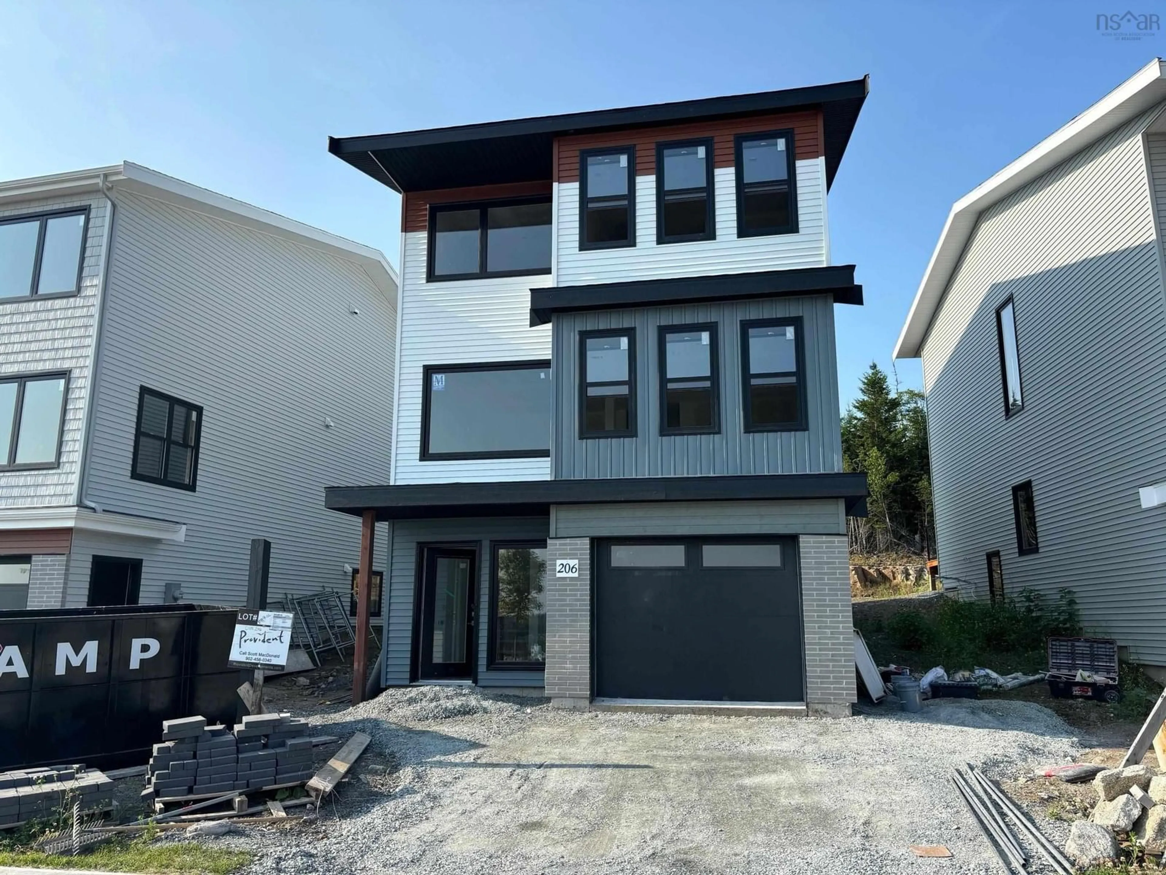 Home with vinyl exterior material, street for 206 Brunello Blvd, Brunello Estates Nova Scotia B3T 0J4