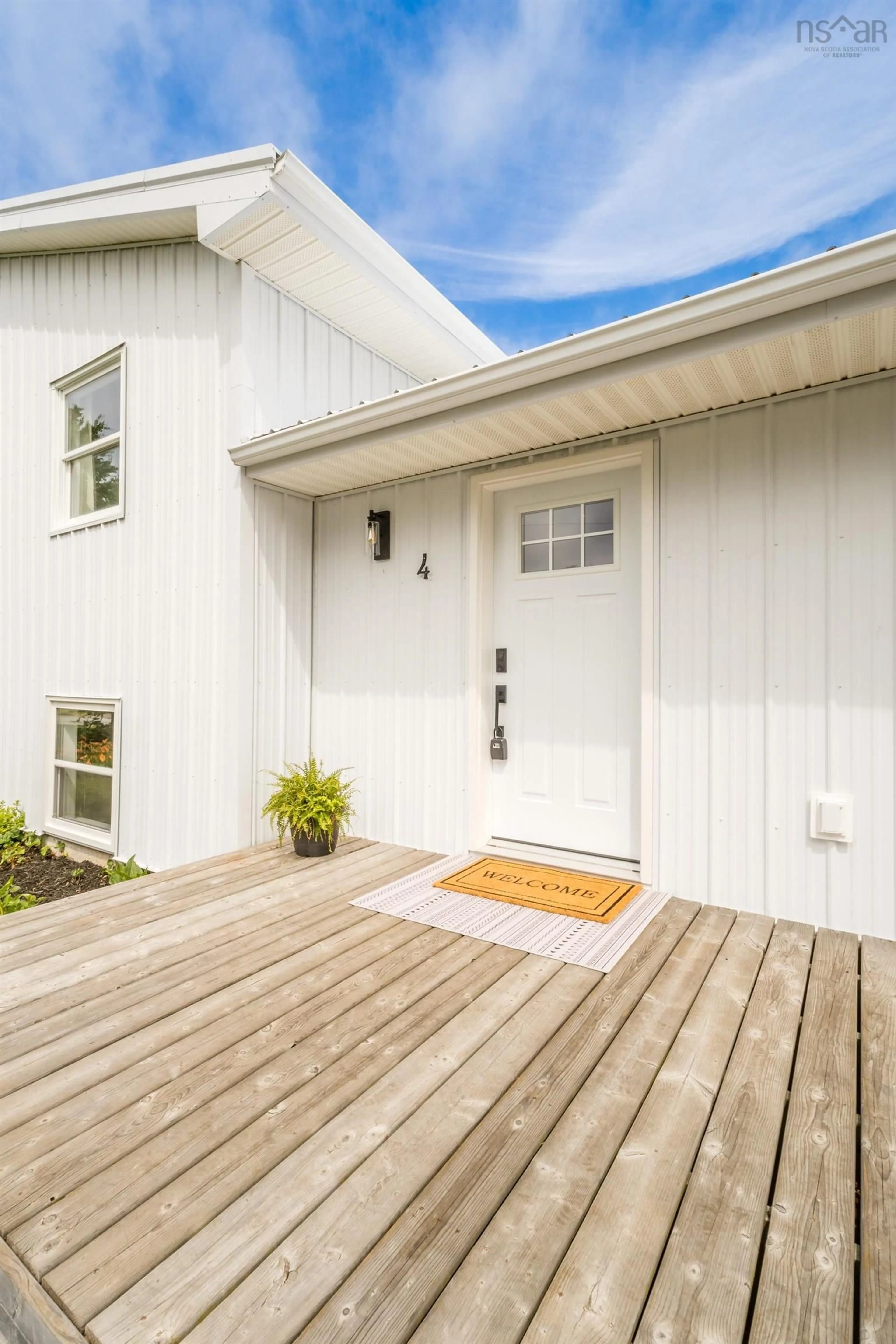 Home with vinyl exterior material, street for 4 Glooscap Terr, Wolfville Nova Scotia B4P 1S7