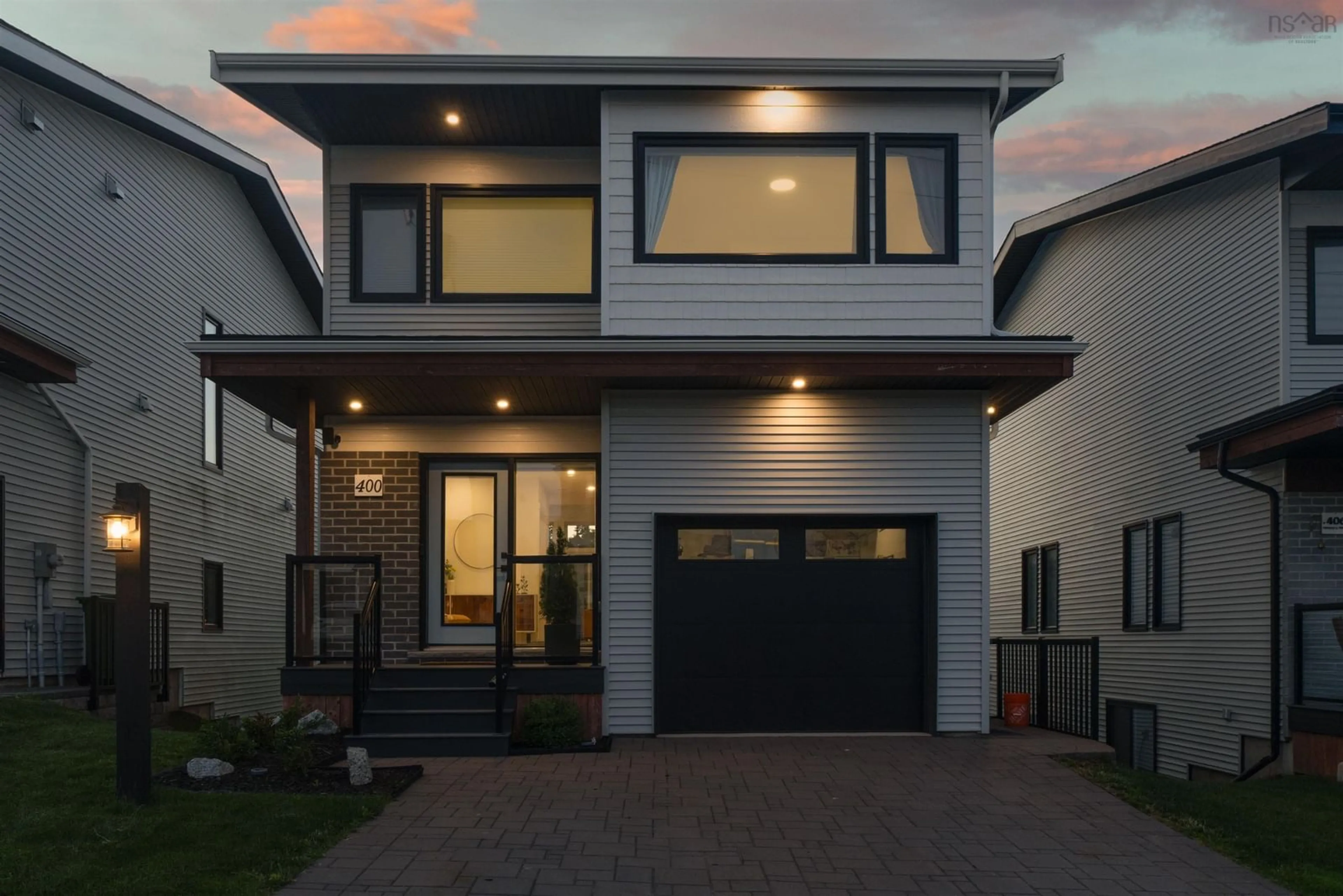 Home with vinyl exterior material, street for 400 Marketway Lane, Brunello Estates Nova Scotia B3T 0L1