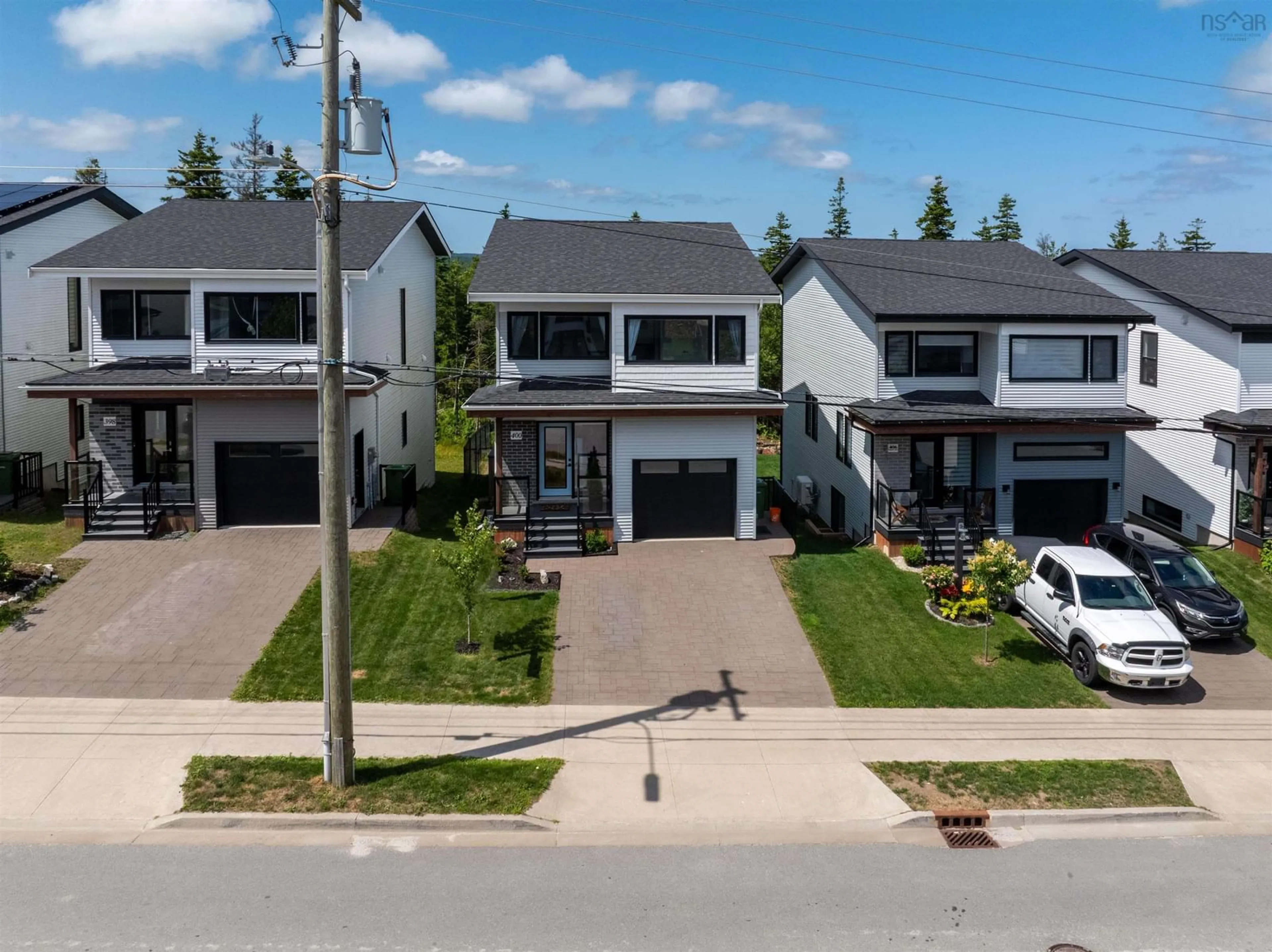 A pic from outside/outdoor area/front of a property/back of a property/a pic from drone, street for 400 Marketway Lane, Brunello Estates Nova Scotia B3T 0L1