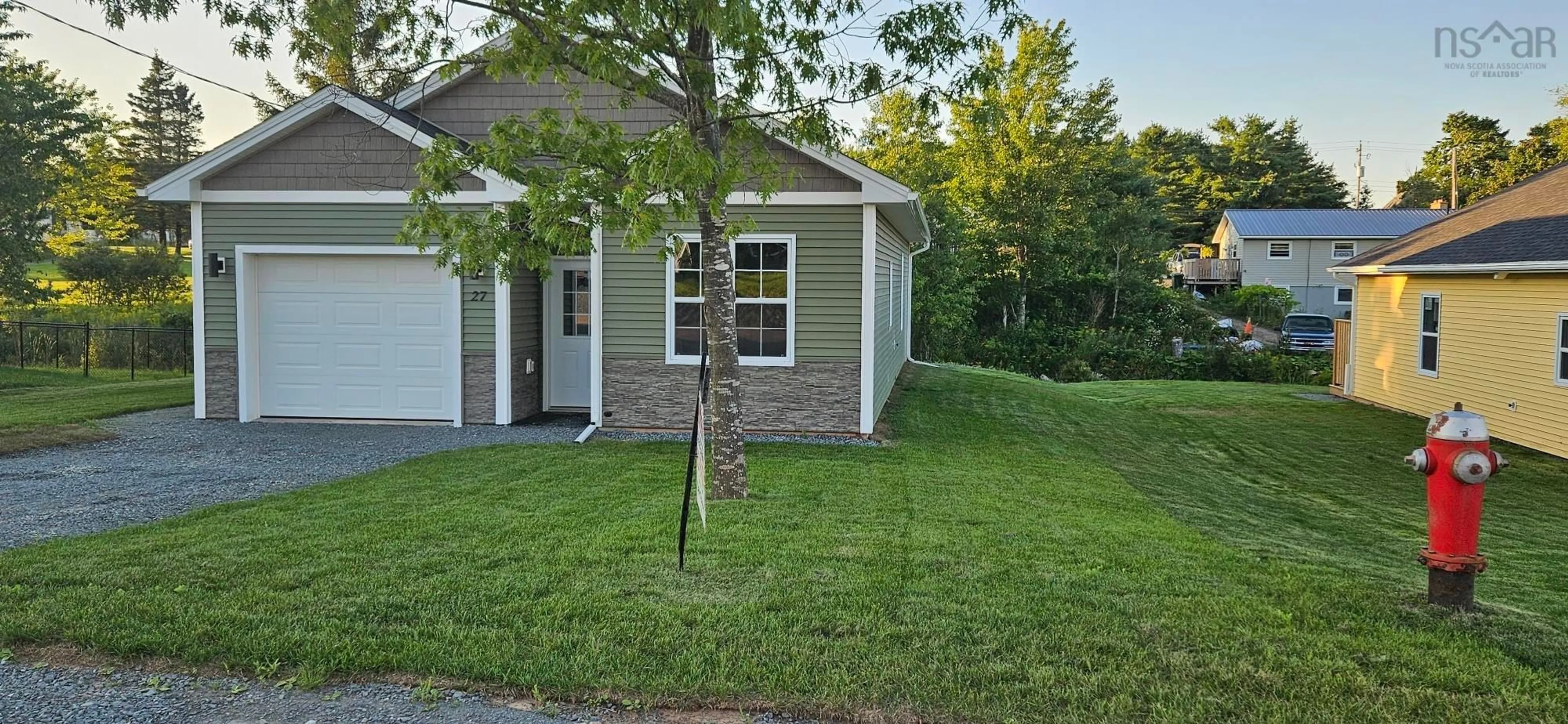 Home with vinyl exterior material, street for 27 Perry Cres, Stewiacke Nova Scotia B0N 2J0