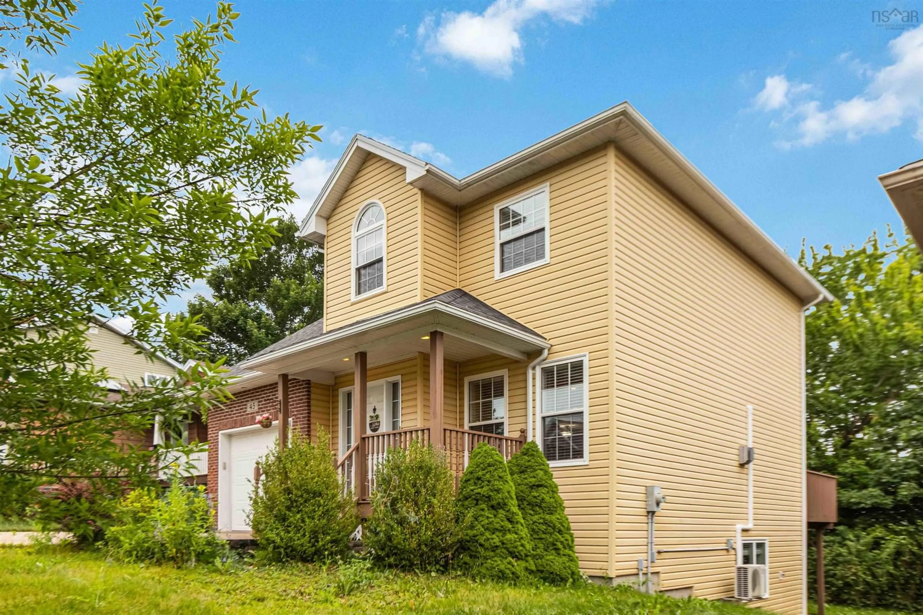 Home with vinyl exterior material, street for 45 Cannon Terr, Dartmouth Nova Scotia B3A 0A2