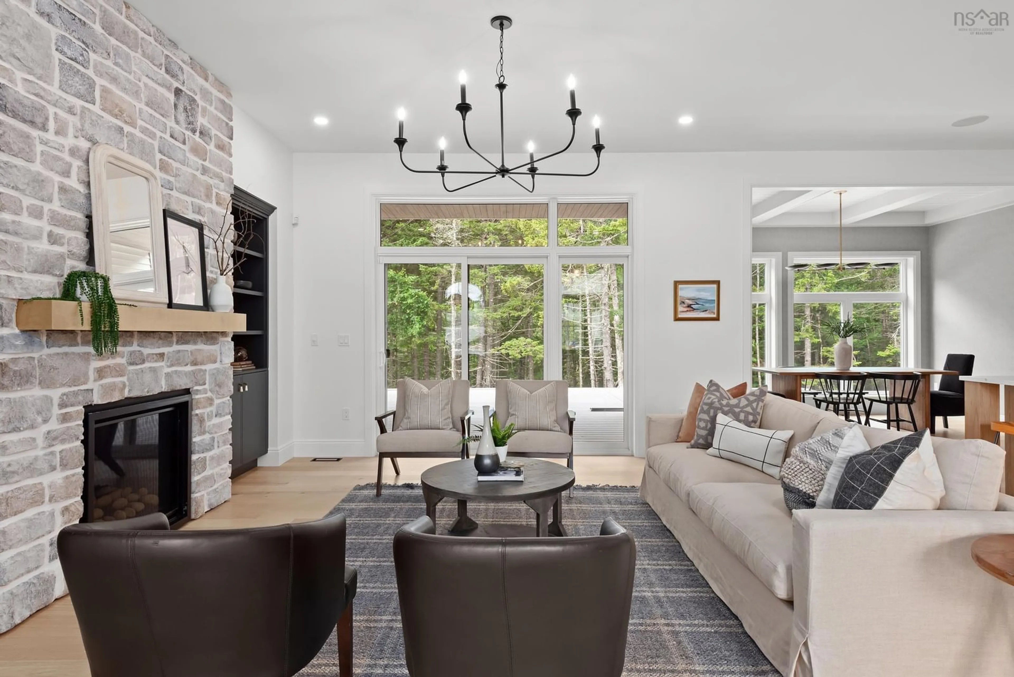 Living room with furniture, ceramic/tile floor for 68 Element Crt, Bedford Nova Scotia B4B 2K3