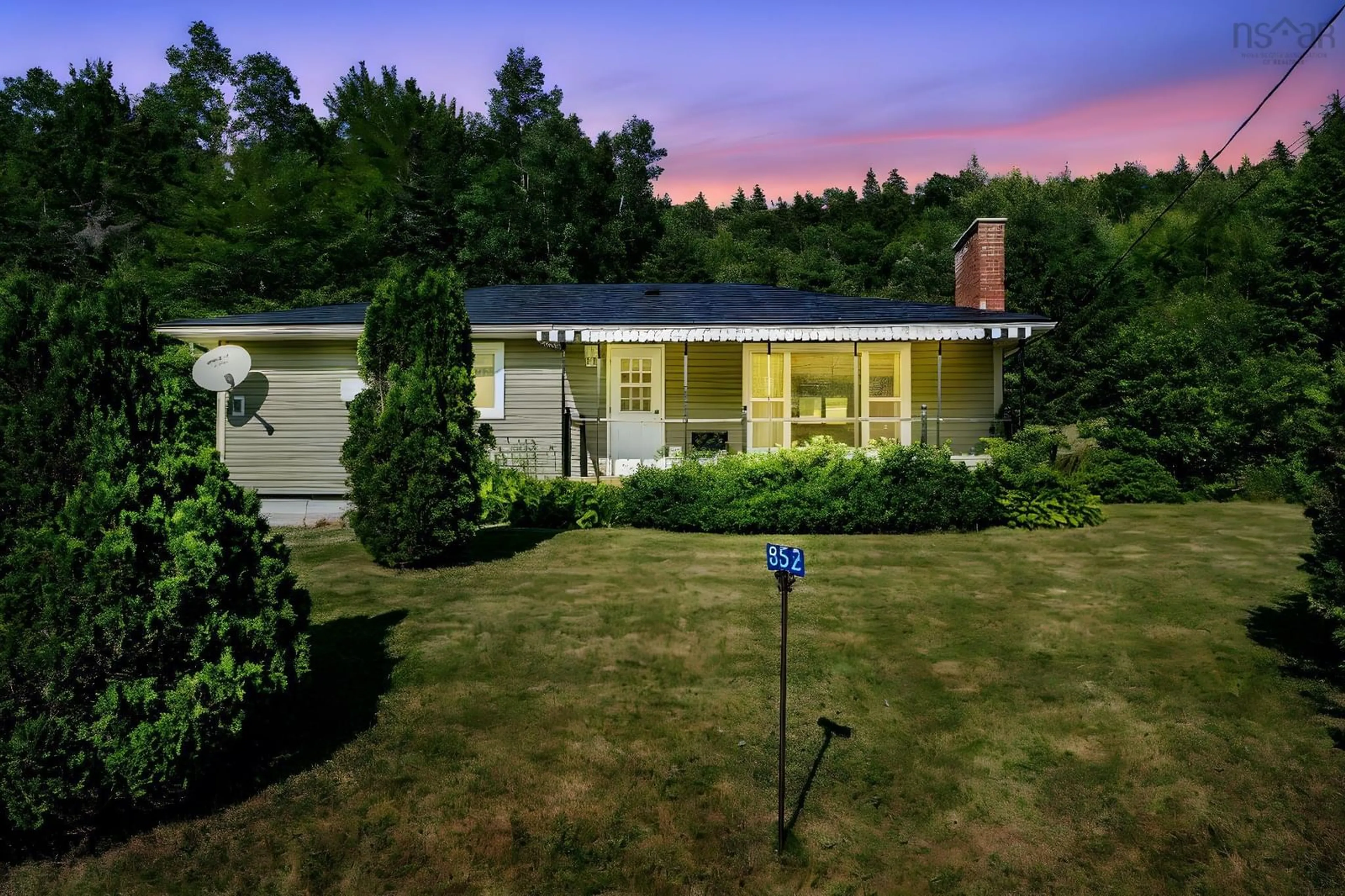 A pic from outside/outdoor area/front of a property/back of a property/a pic from drone, unknown for 852 Highway 14, Upper Vaughan Nova Scotia B0N 2T0