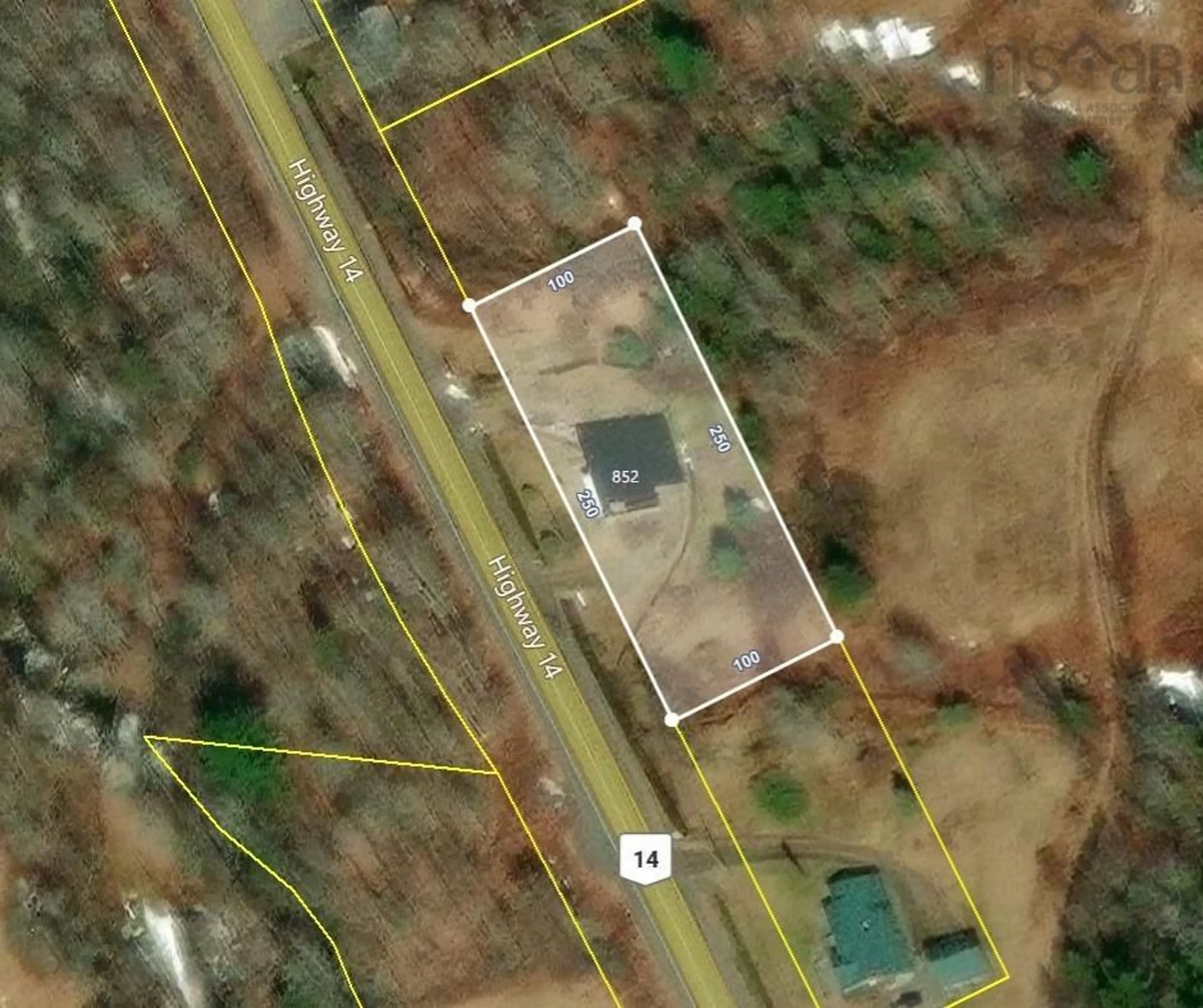 A pic from outside/outdoor area/front of a property/back of a property/a pic from drone, building for 852 Highway 14, Upper Vaughan Nova Scotia B0N 2T0