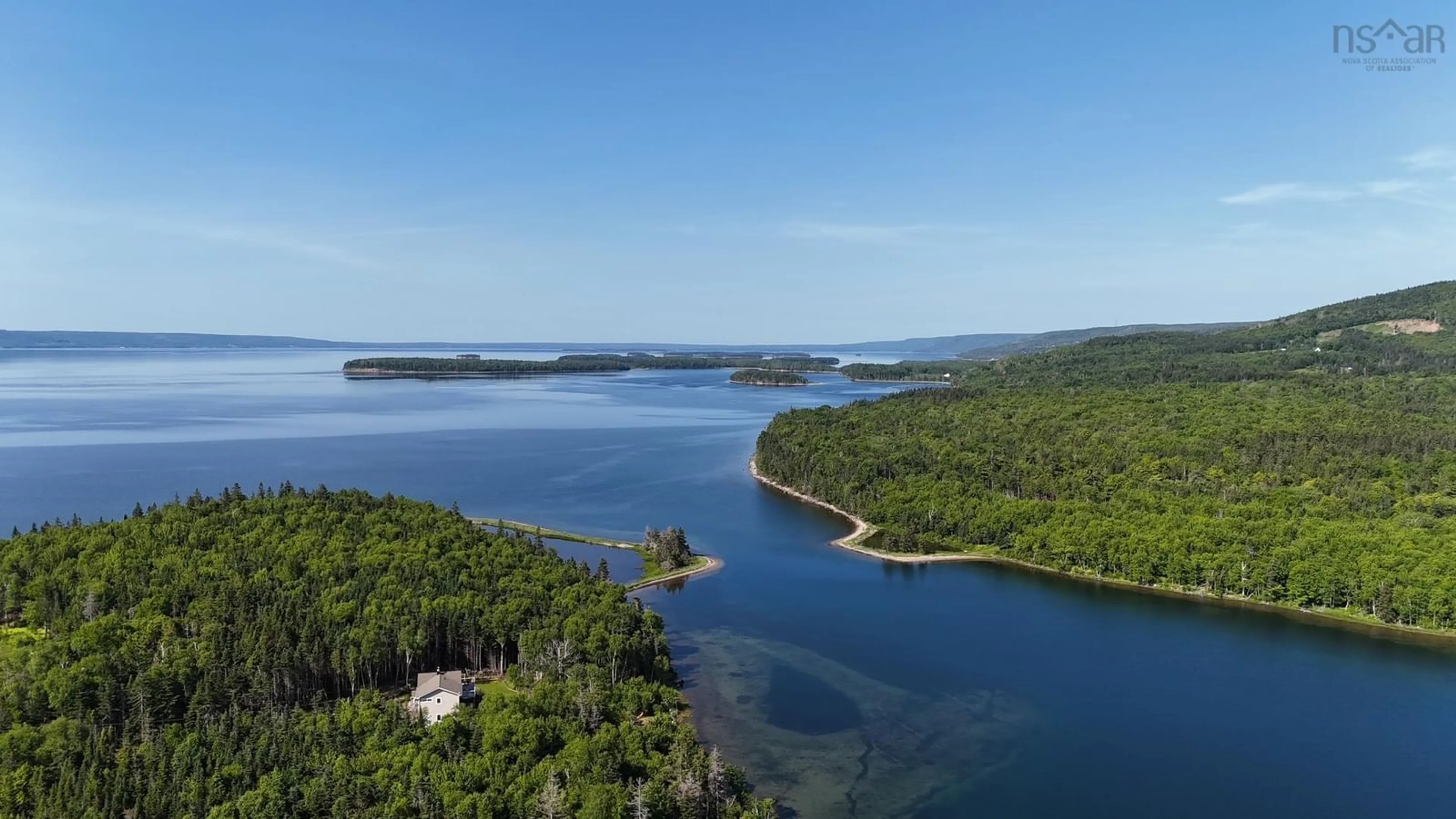 A pic from outside/outdoor area/front of a property/back of a property/a pic from drone, water/lake/river/ocean view for 284 Rodney Dr, Militia Point Nova Scotia B0E 2Y0