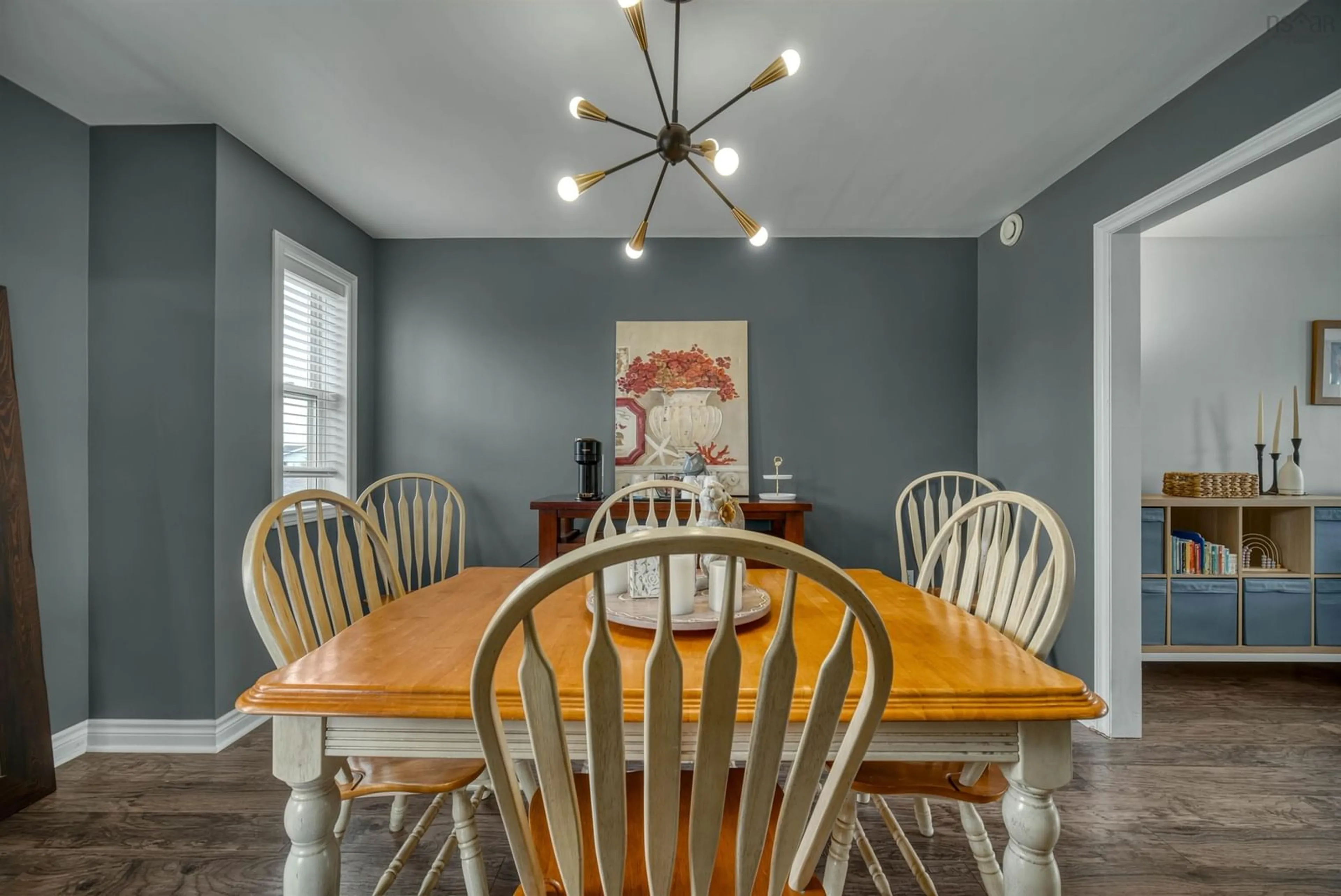 Dining room, wood/laminate floor for 152 Melrose Cres, Eastern Passage Nova Scotia B3G 1P1