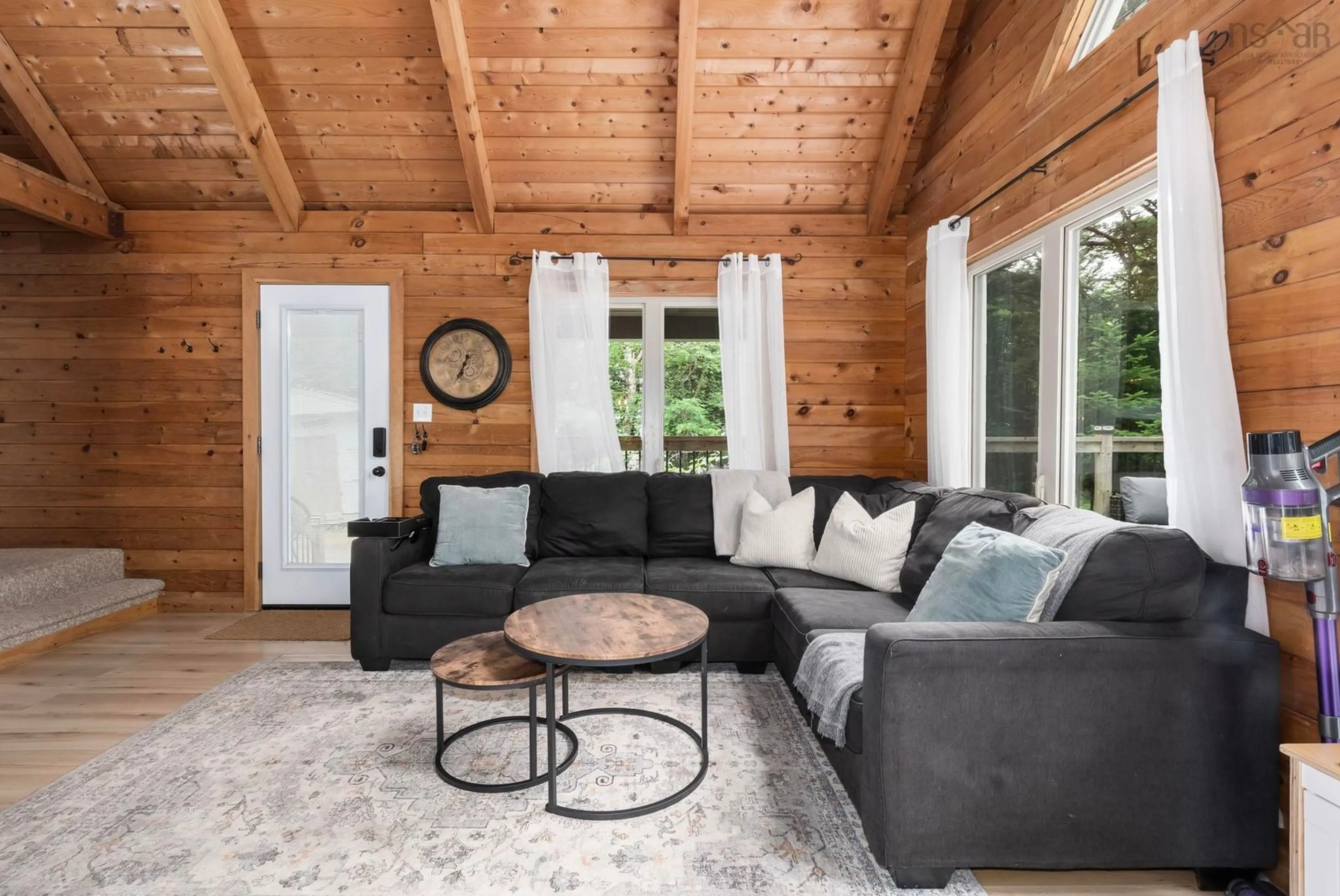 Living room with furniture, wood/laminate floor for 72 Mallard Dr, Hubley Nova Scotia B3Z 4L5