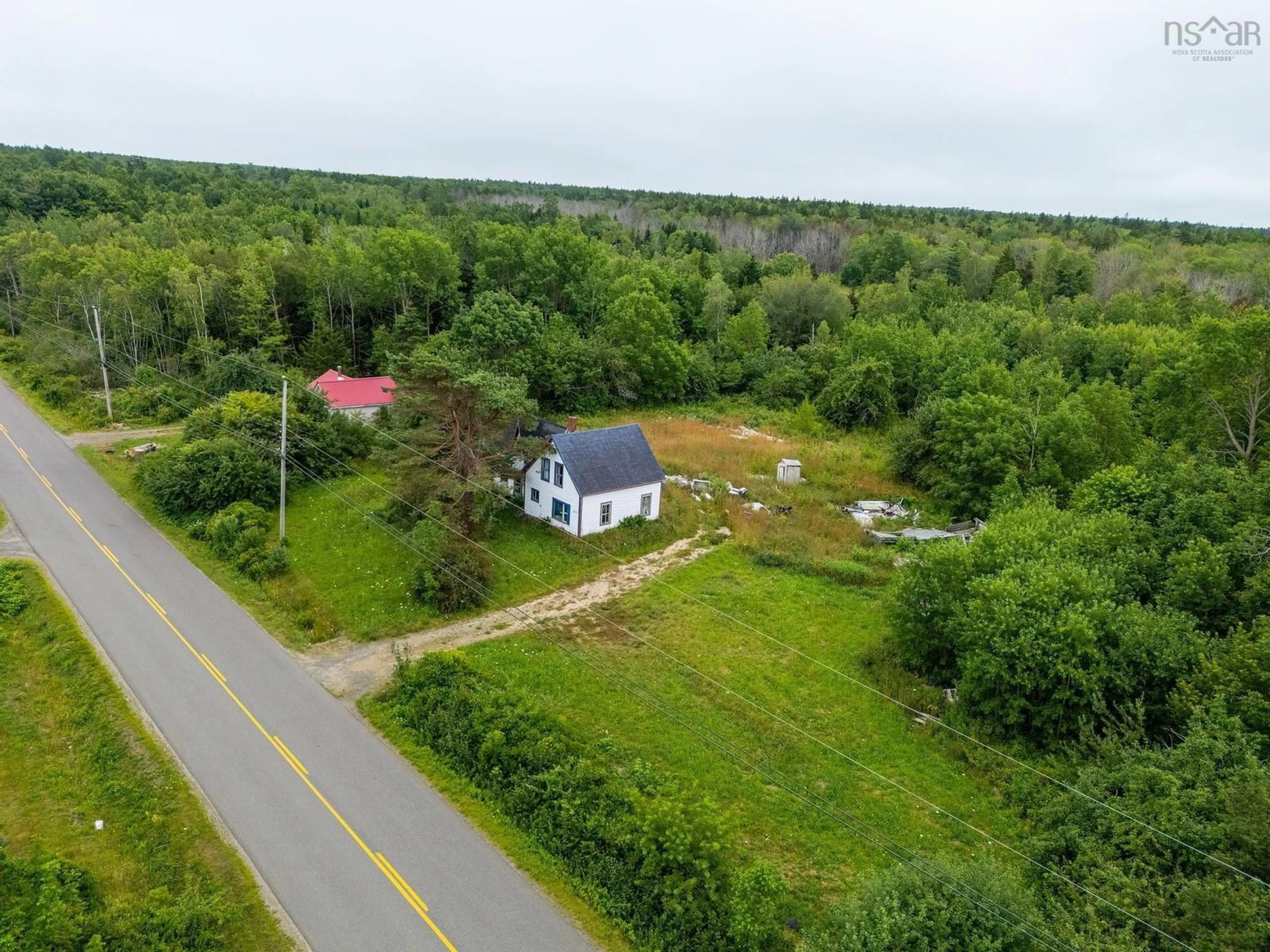 A pic from outside/outdoor area/front of a property/back of a property/a pic from drone, unknown for 362 French Rd, Plympton Nova Scotia B0W 2R0