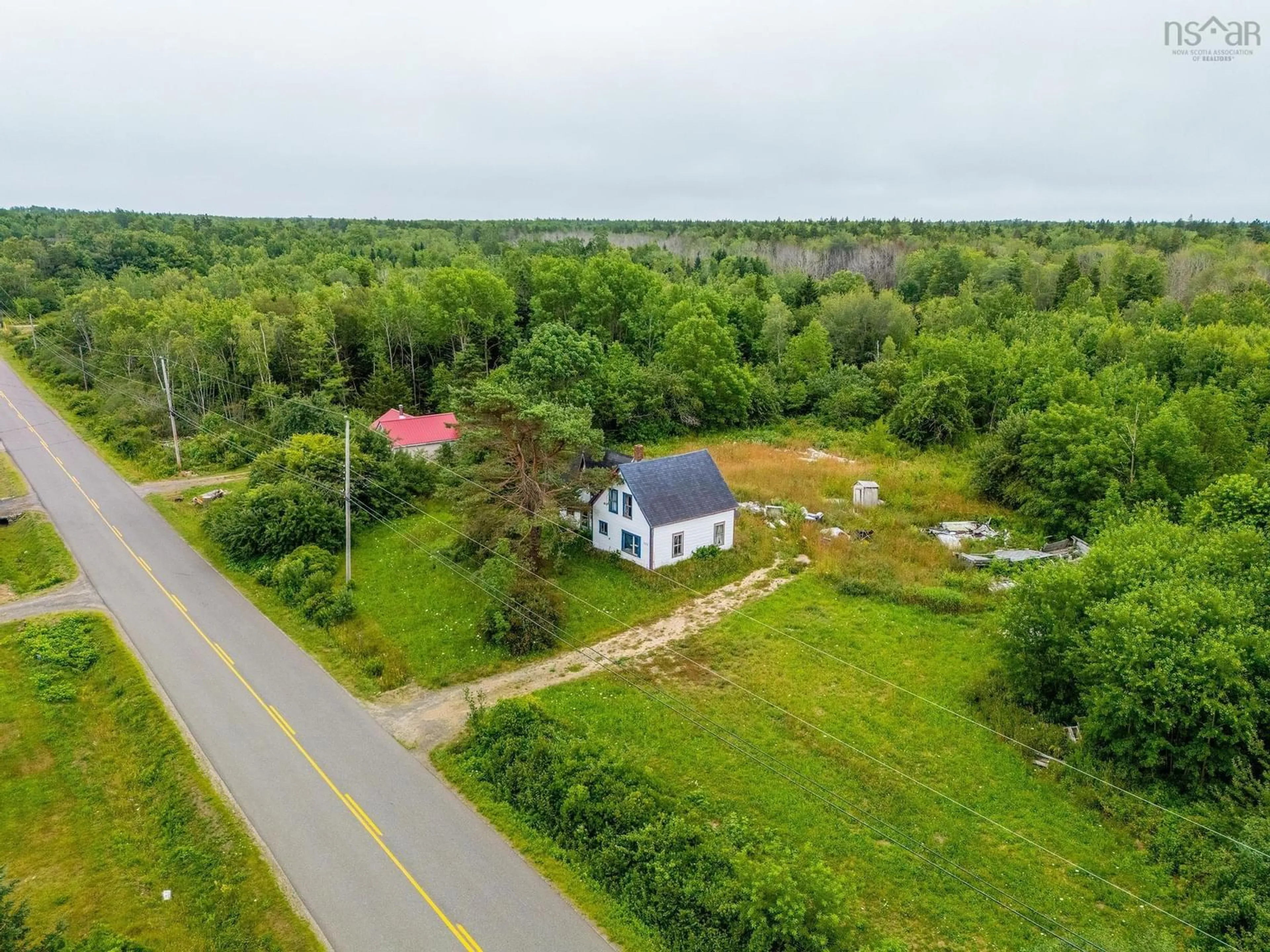 A pic from outside/outdoor area/front of a property/back of a property/a pic from drone, unknown for 362 French Rd, Plympton Nova Scotia B0W 2R0