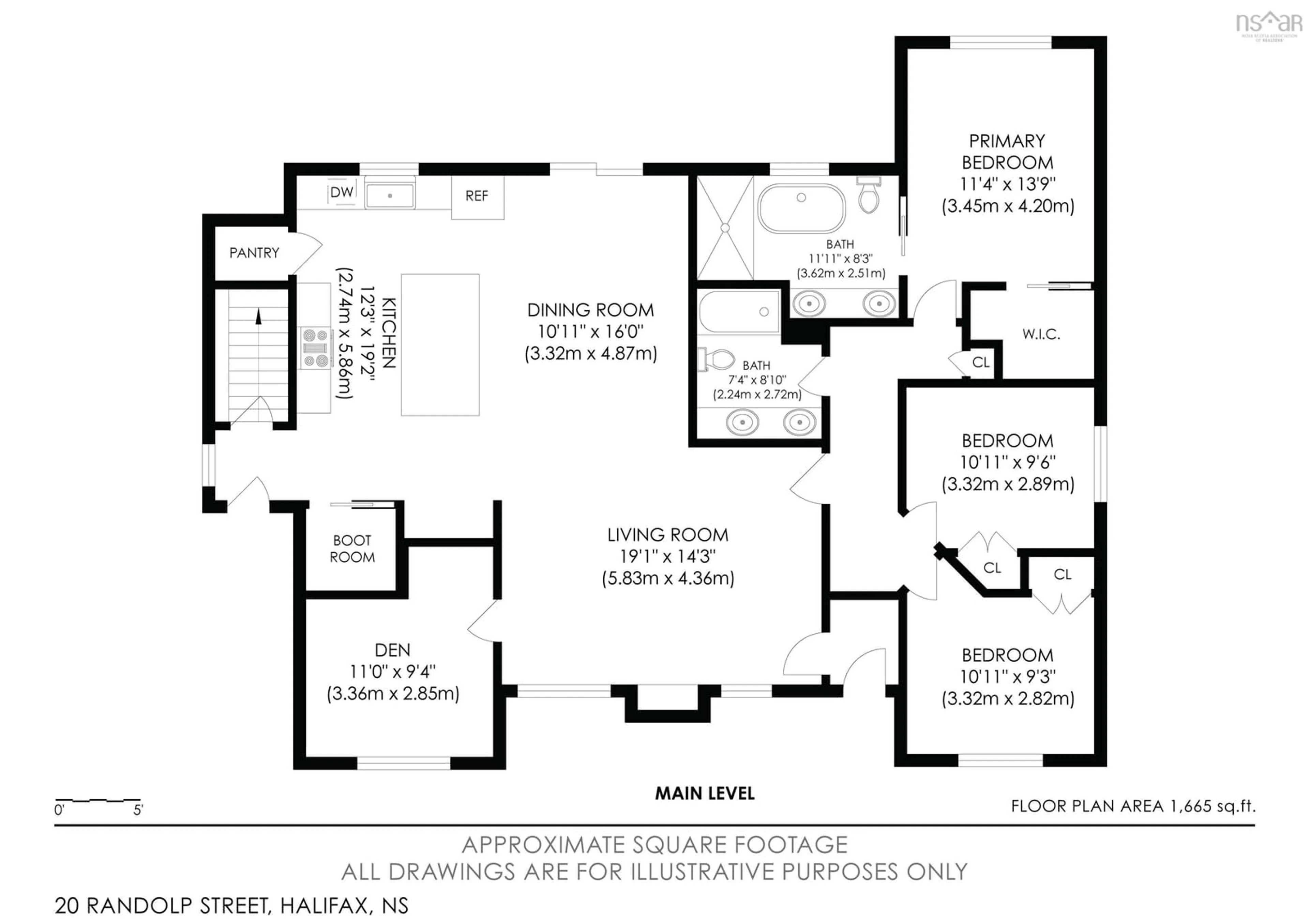 Floor plan for 20 Randolph St, Halifax Nova Scotia B3P 2B1