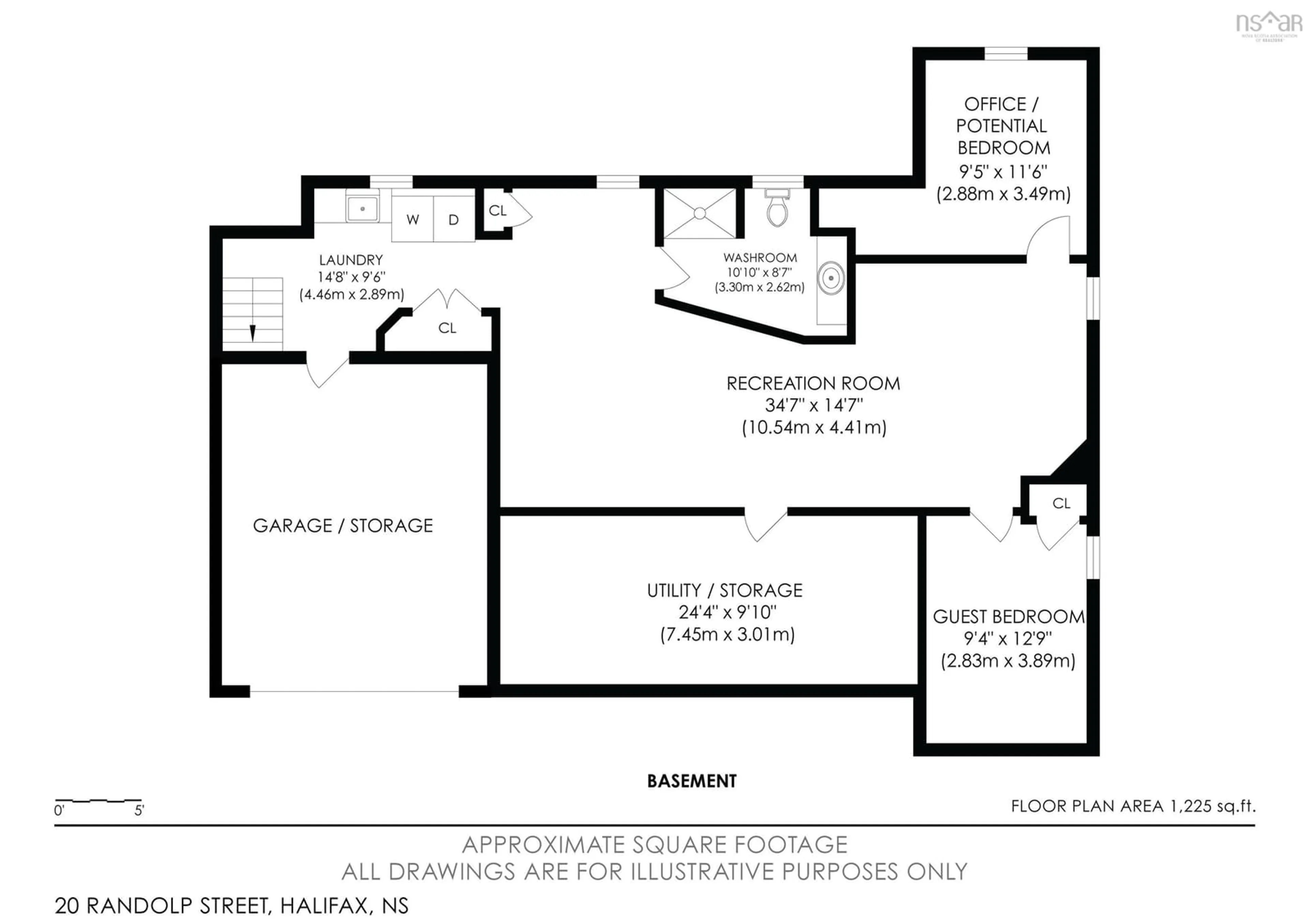 Floor plan for 20 Randolph St, Halifax Nova Scotia B3P 2B1