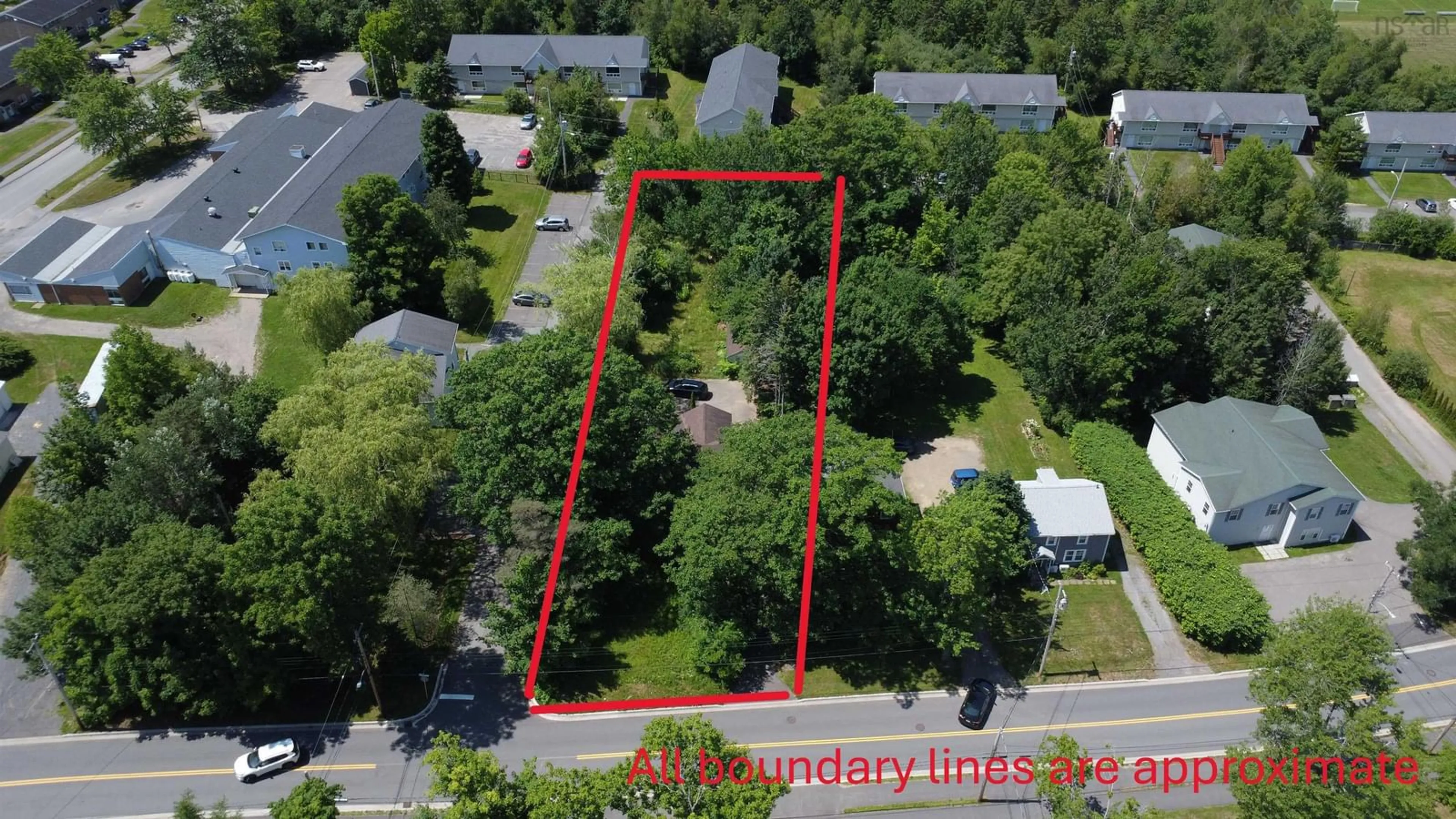 A pic from outside/outdoor area/front of a property/back of a property/a pic from drone, street for 90 Highland Ave, Wolfville Nova Scotia B4P 1Z6