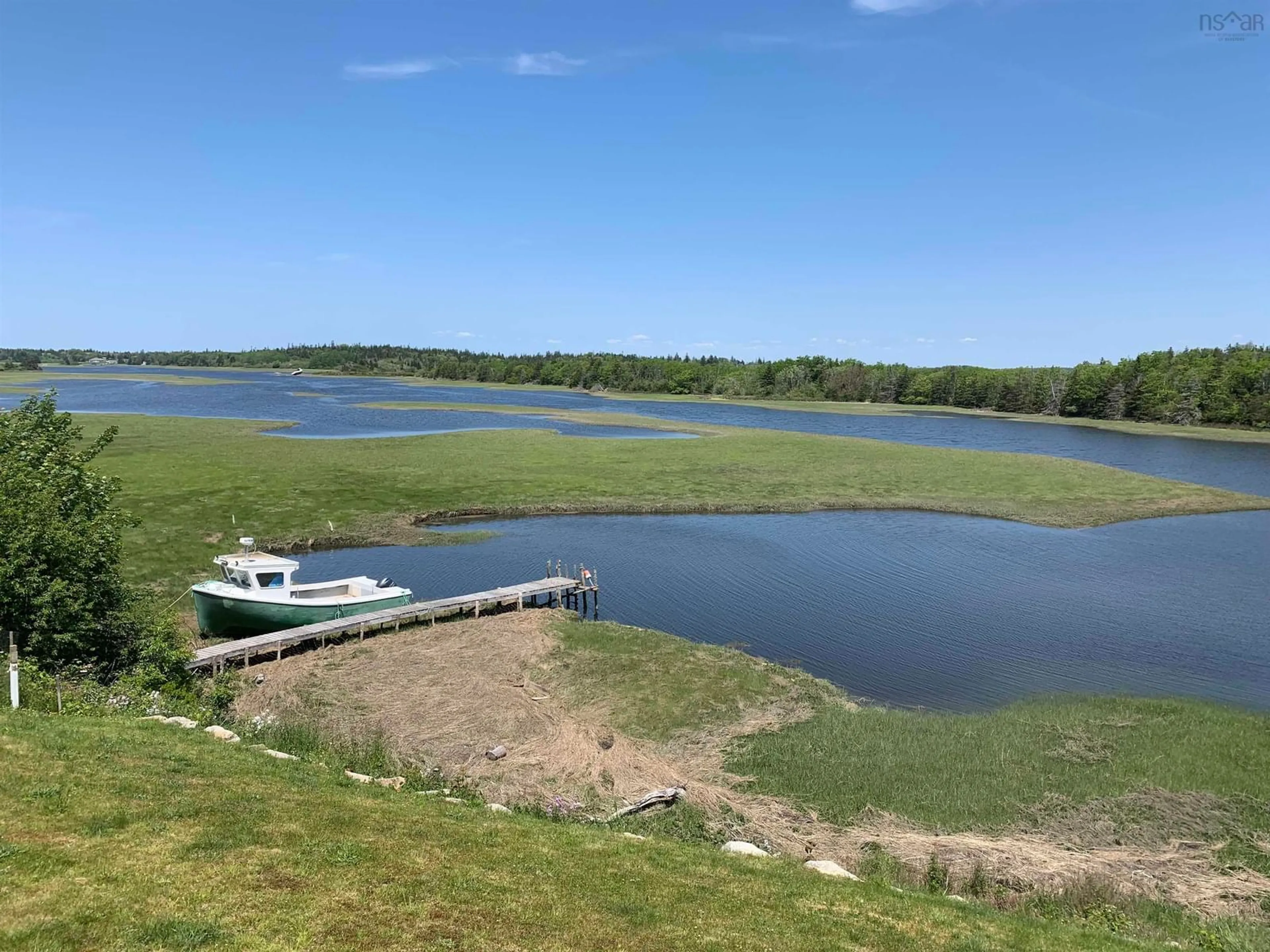 A pic from outside/outdoor area/front of a property/back of a property/a pic from drone, water/lake/river/ocean view for 2453 Highway 334, Wedgeport Nova Scotia B0W 1B0