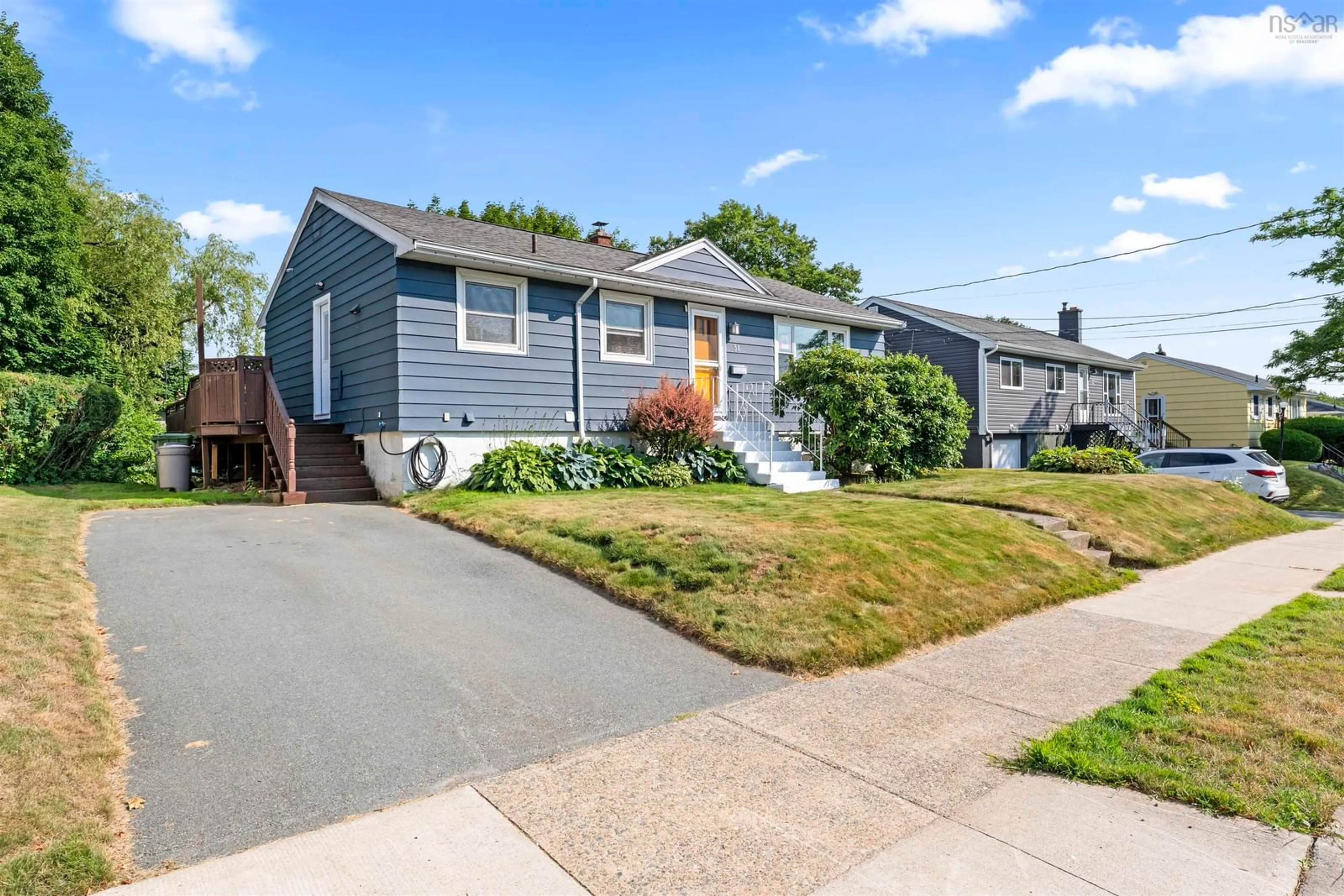 Home with vinyl exterior material, street for 34 Moira St, Halifax Nova Scotia B3A 3K7