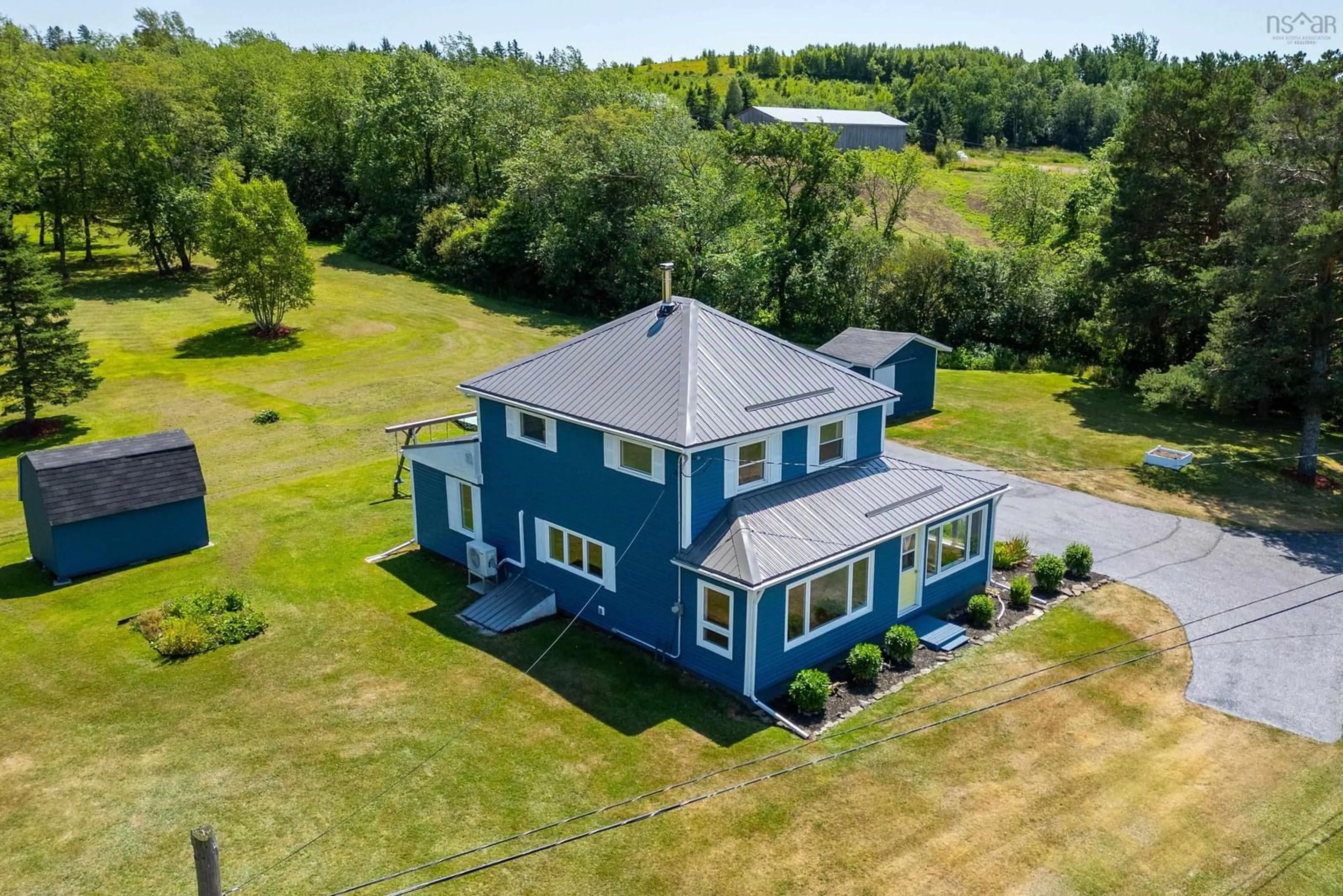 A pic from outside/outdoor area/front of a property/back of a property/a pic from drone, unknown for 168 Highway 302, Southampton Nova Scotia B0M 1W0